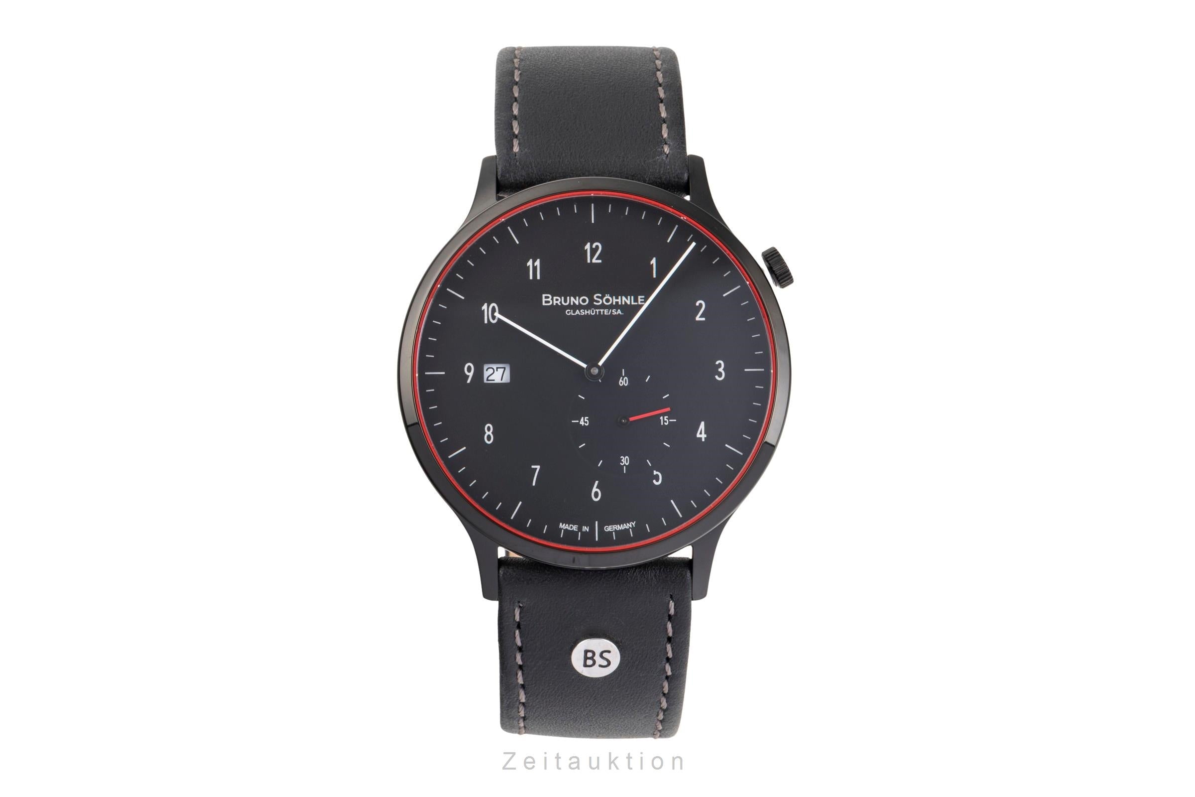 Bruno Söhnle Glashütte Brunello I Stahl Quarz Herrenuhr Ref. 17-73212-761 B&P [2503442]