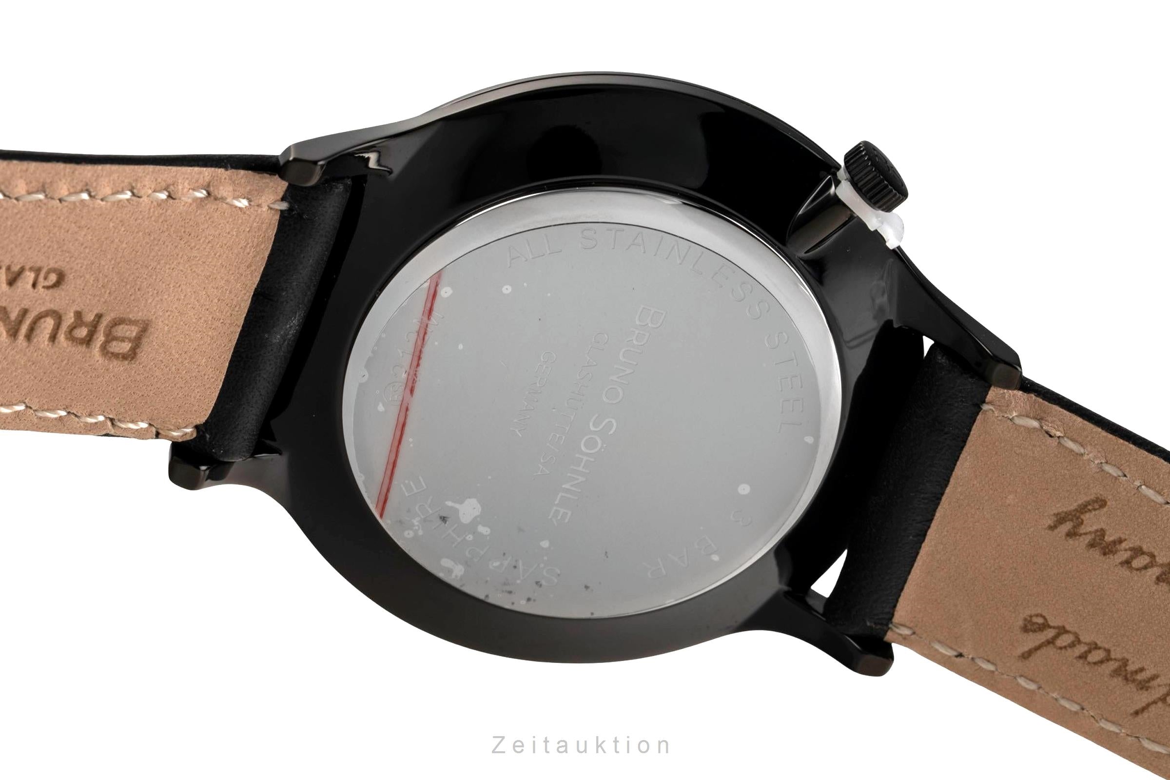 Bruno Söhnle Glashütte Brunello I Stahl Quarz Herrenuhr Ref. 17-73212-761 B&P [2503442]
