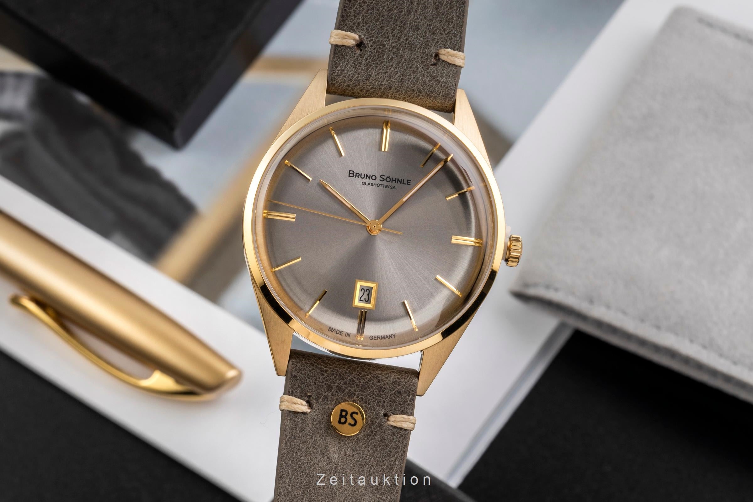 Bruno Söhnle Glashütte Merano gilt / steel quartz Ref. 17-33232
