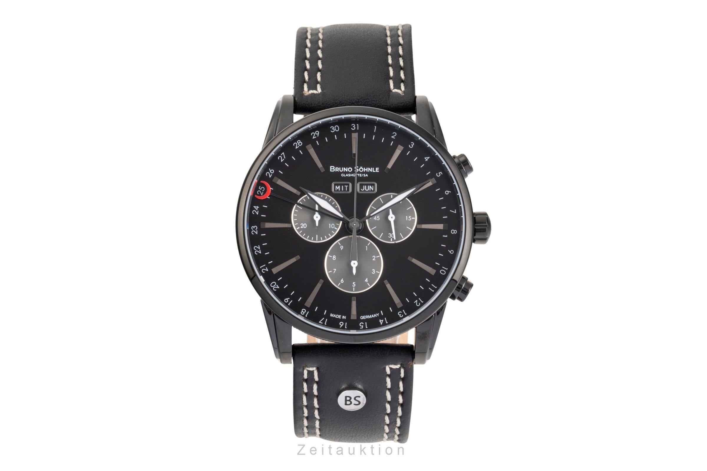 Bruno Söhnle Glashütte Atrium Chrono Limited cronógrafo acero cuarzo reloj para caballeros 17-73250-711 Limited  [2503445]
