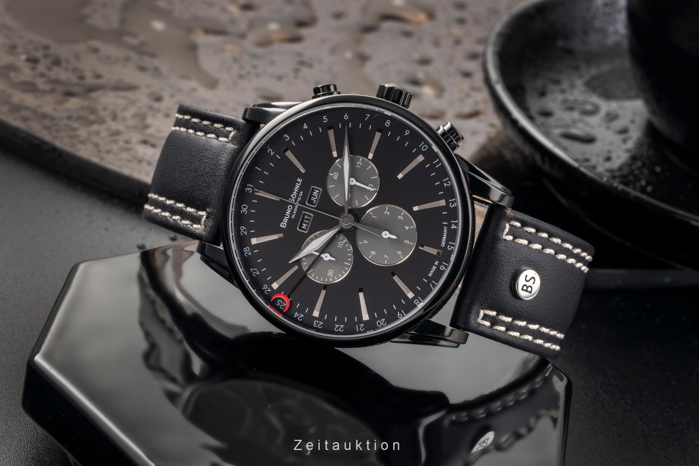 Bruno Söhnle Glashütte Atrium Chrono Limited cronógrafo acero cuarzo reloj para caballeros 17-73250-711 Limited  [2503445]