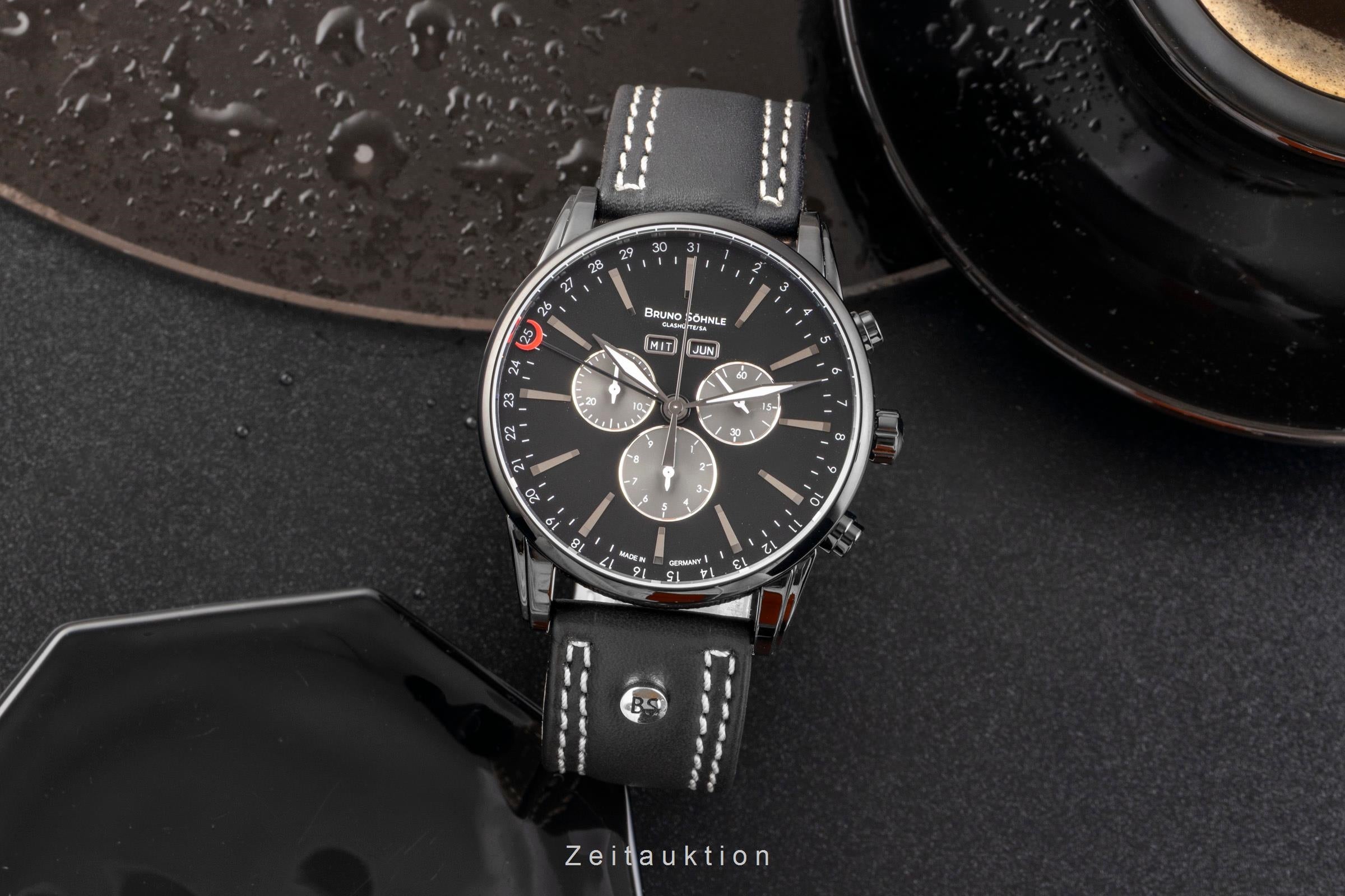 Bruno Söhnle Glashütte Atrium Chrono Limited cronógrafo acero cuarzo reloj para caballeros 17-73250-711 Limited  [2503445]