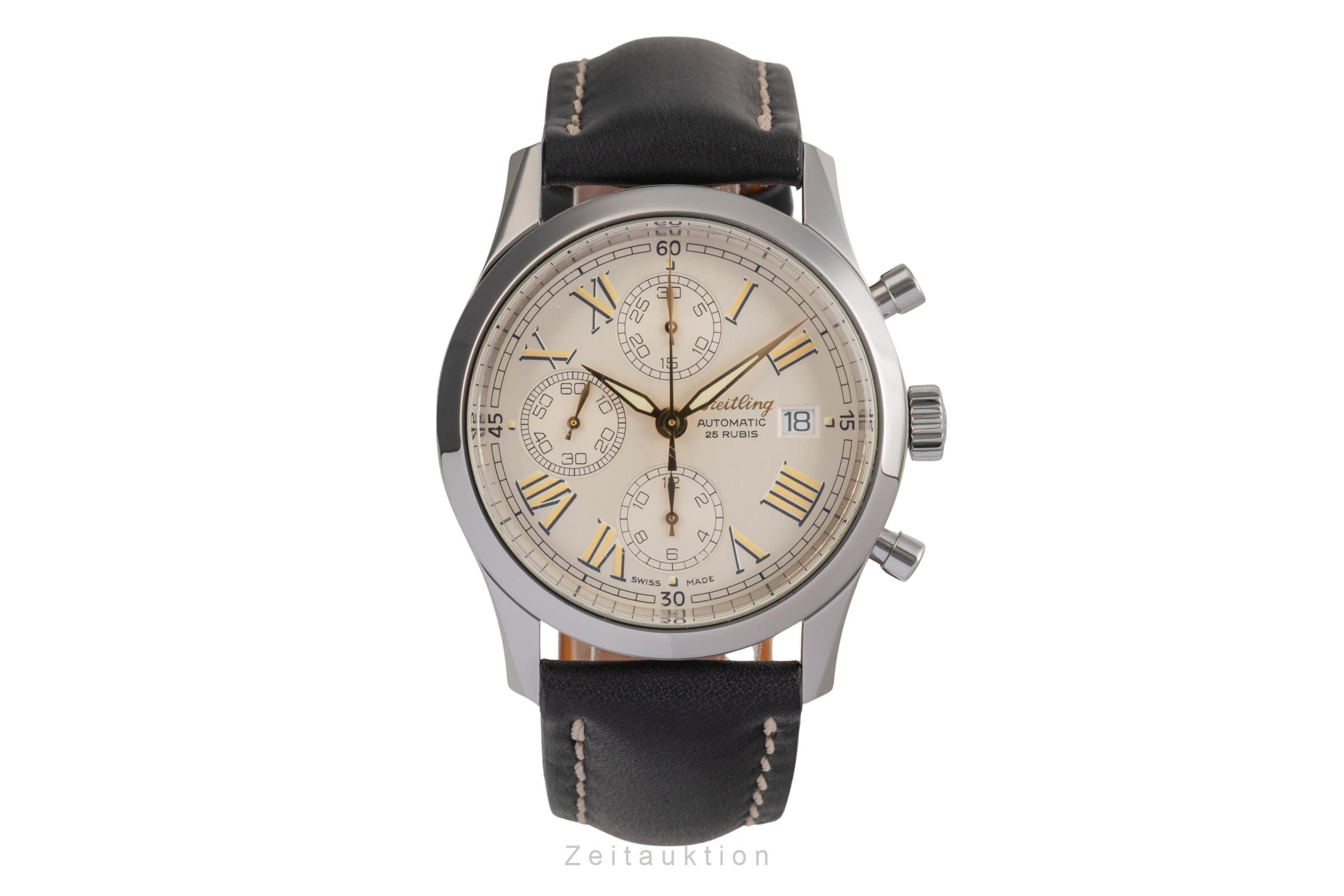 Breitling Grand Premier chronographe acier automatique montre pour hommes A13024.1  [2503448]