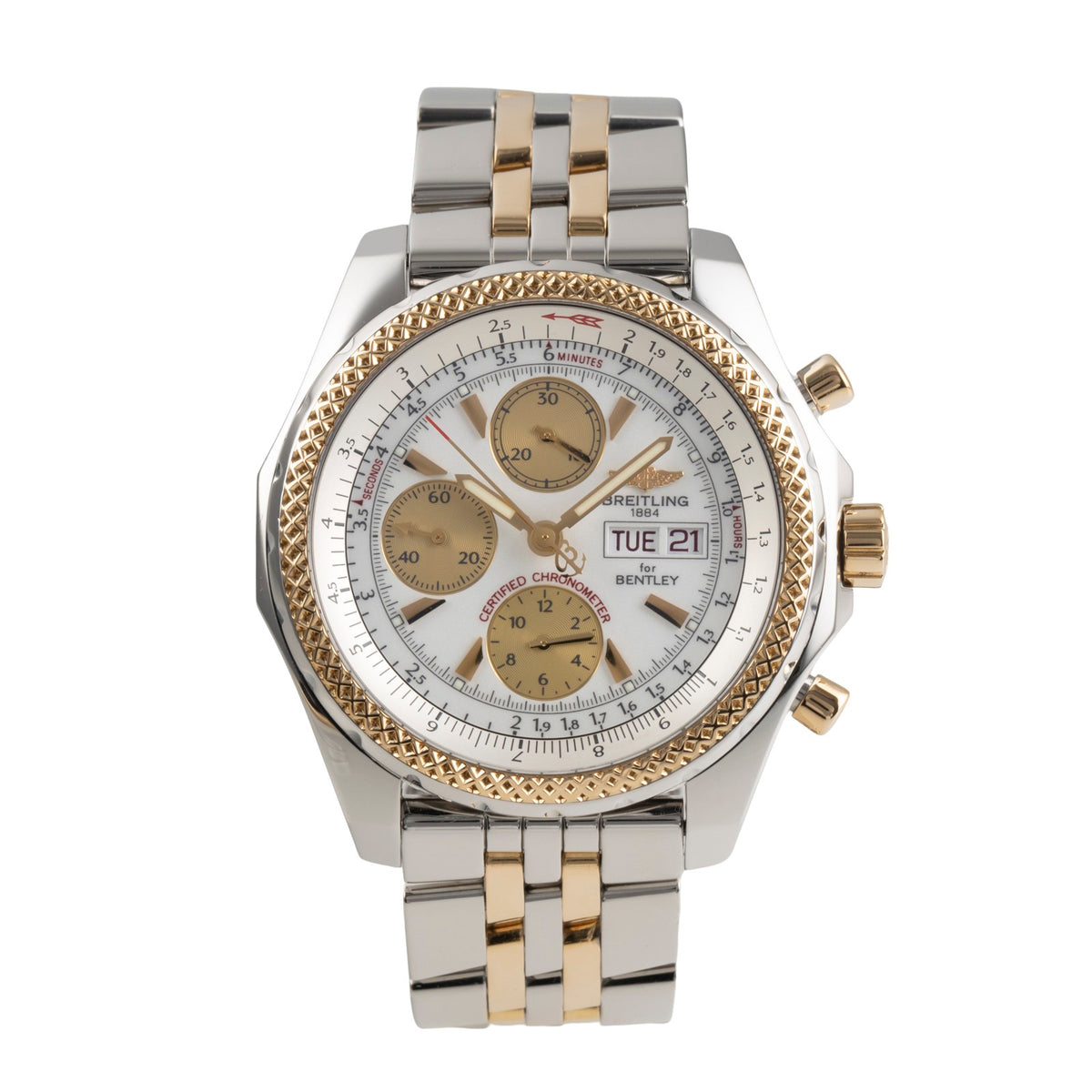 Breitling Bentley Motors chronograph steel / gold automatic Kal 