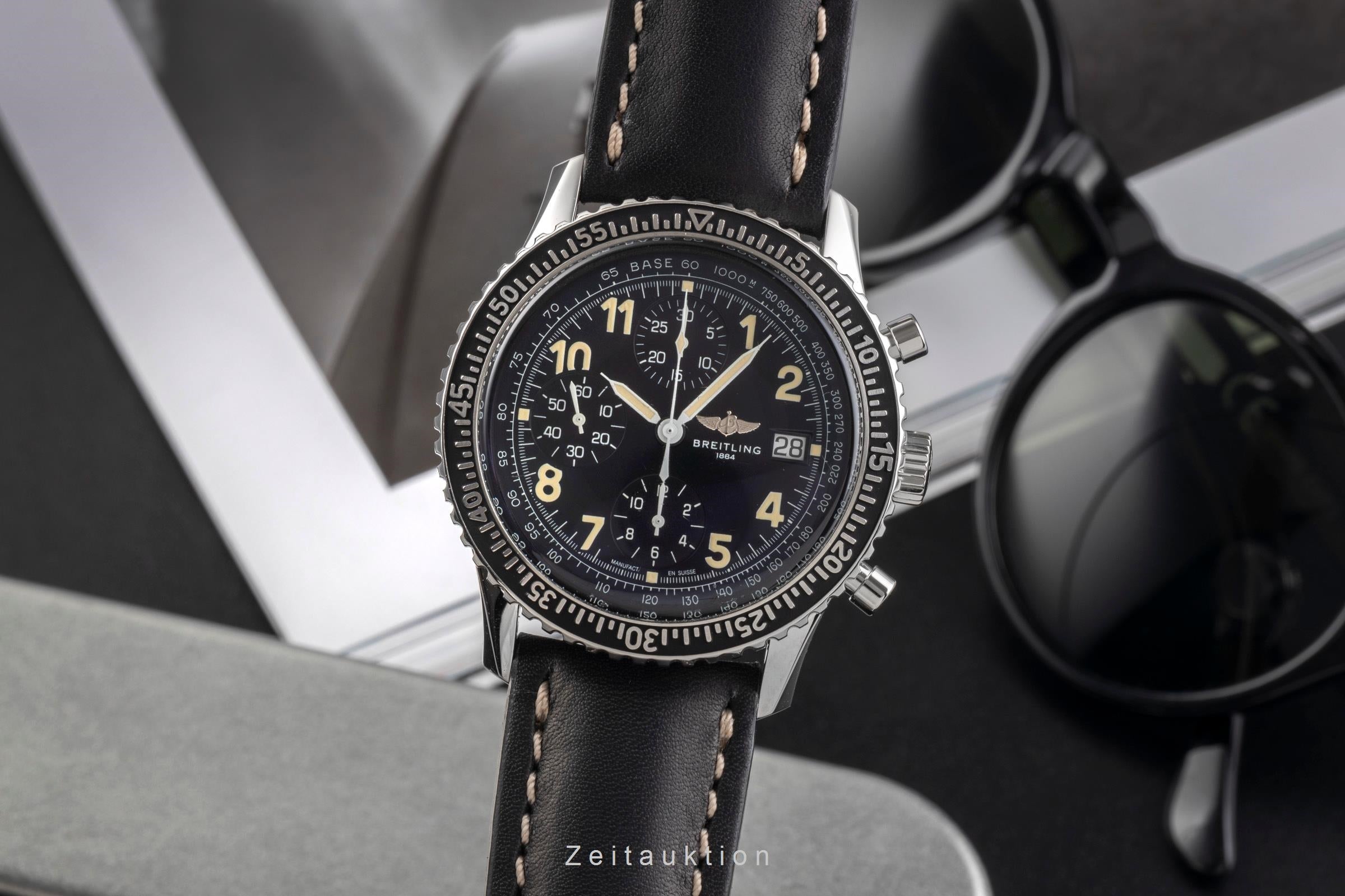 Breitling Aviastar chronograph steel automatic Kal. B13 Ref