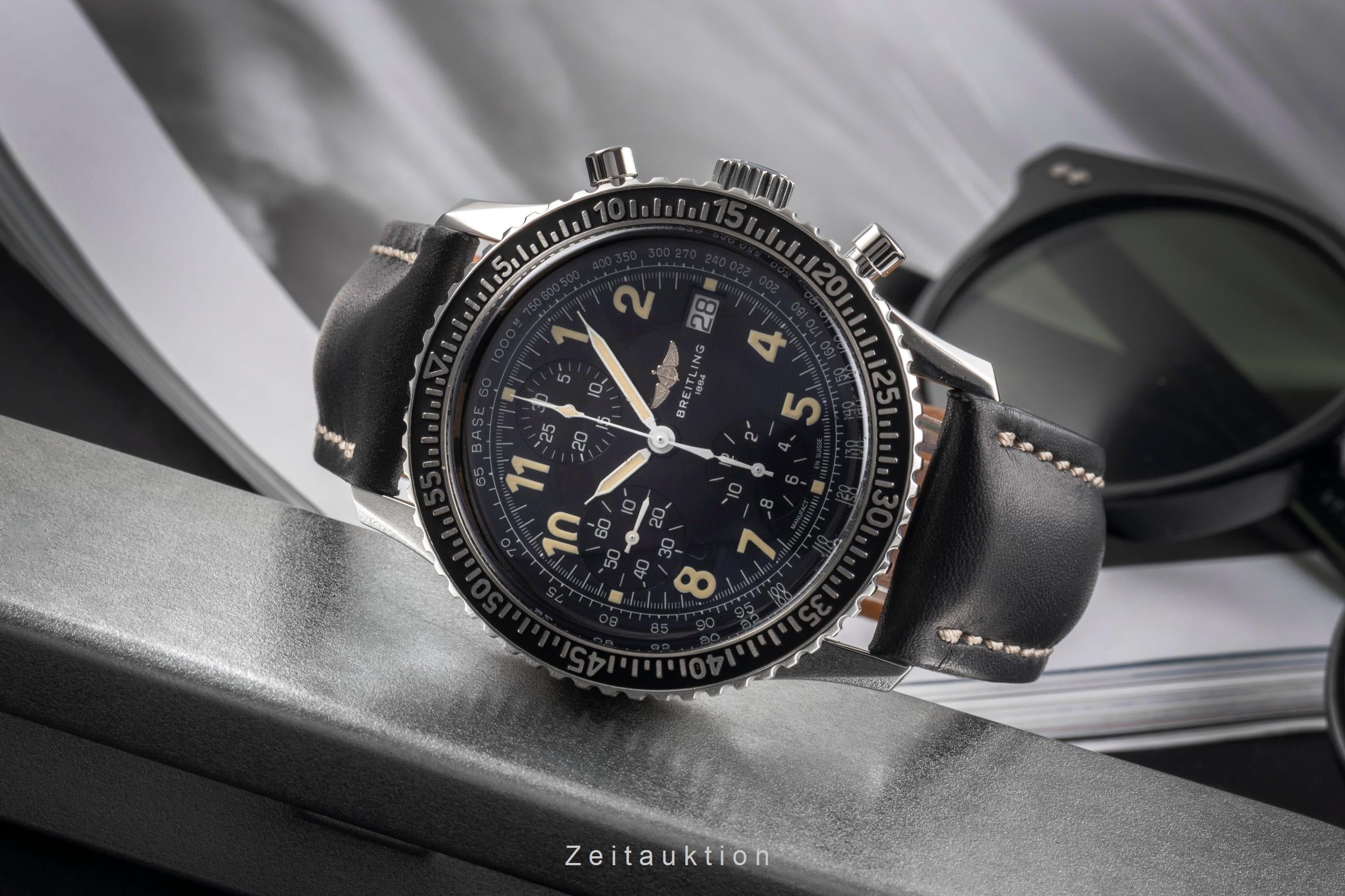 Breitling Aviastar chronograph steel automatic Kal. B13 Ref