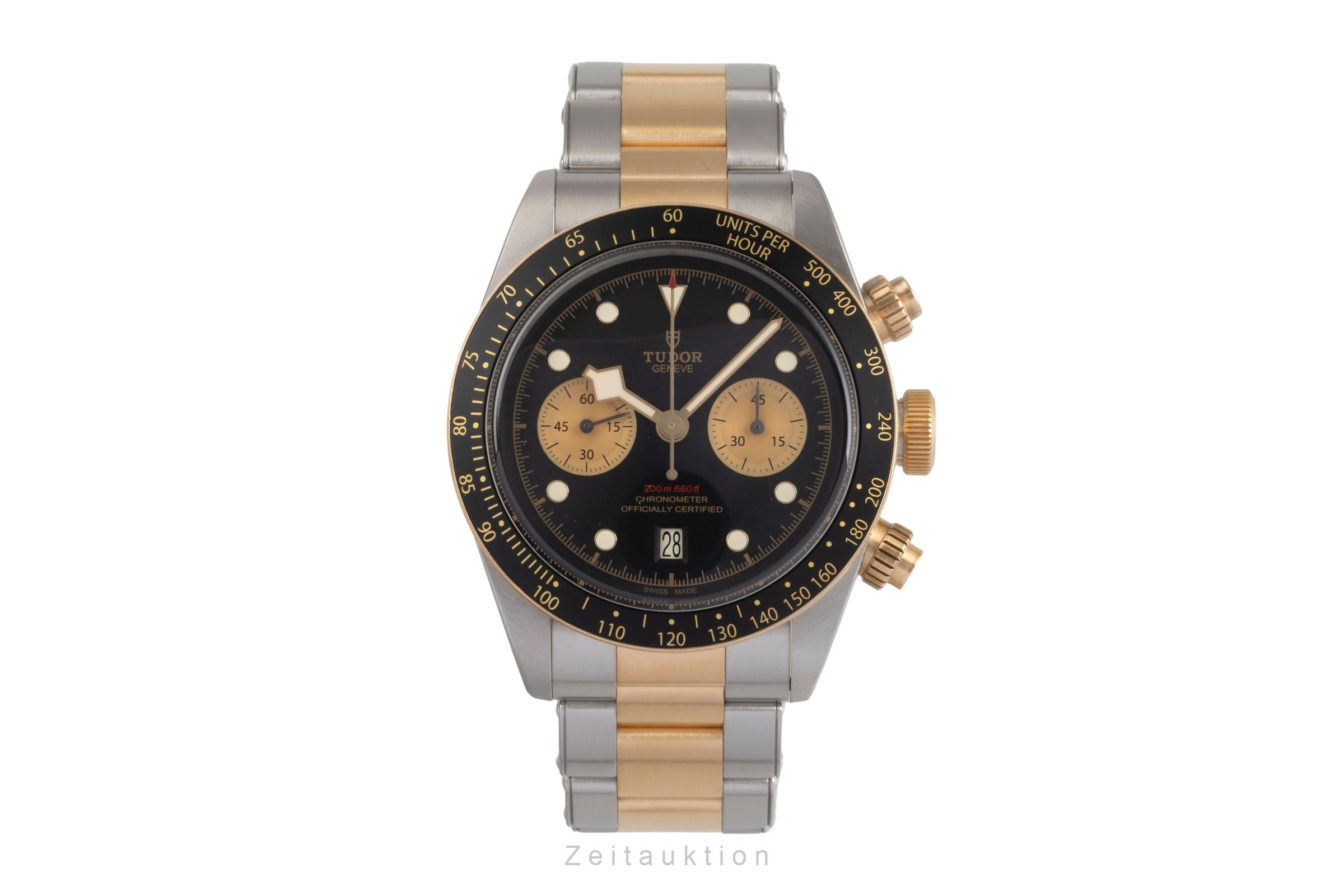 Tudor Black Bay chronographe acier / or  automatique montre pour hommes 79363N LP: 8410EUR  [2503452]