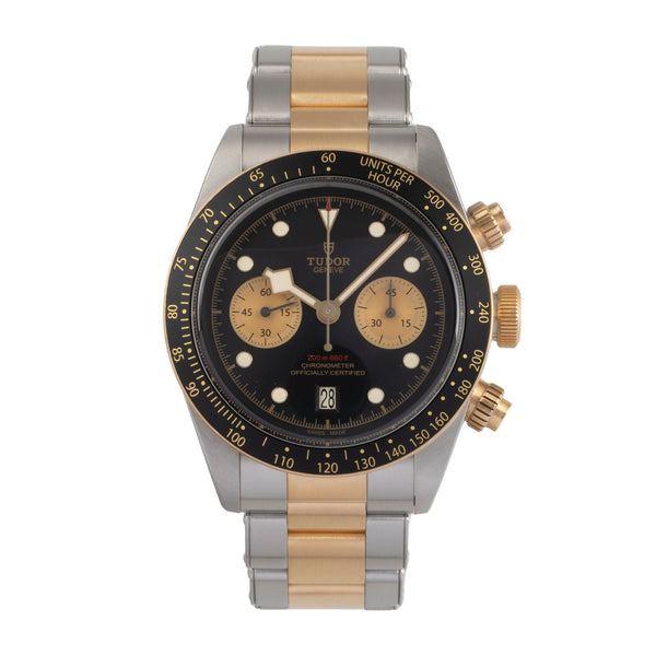 Tudor Black Bay chronographe acier / or  automatique montre pour hommes 79363N LP: 8410EUR  [2503452]