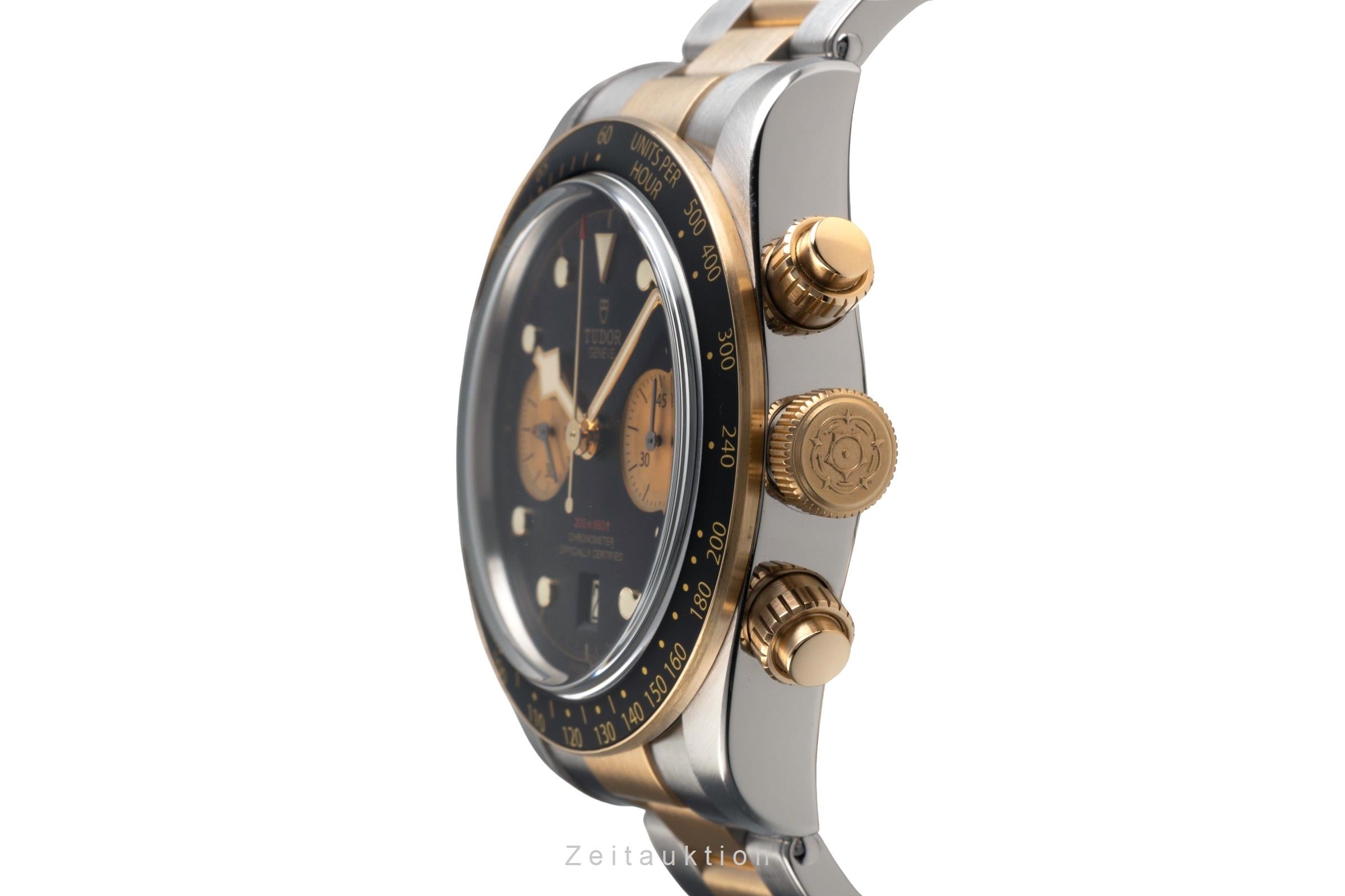 Tudor Black Bay chronographe acier / or  automatique montre pour hommes 79363N LP: 8410EUR  [2503452]