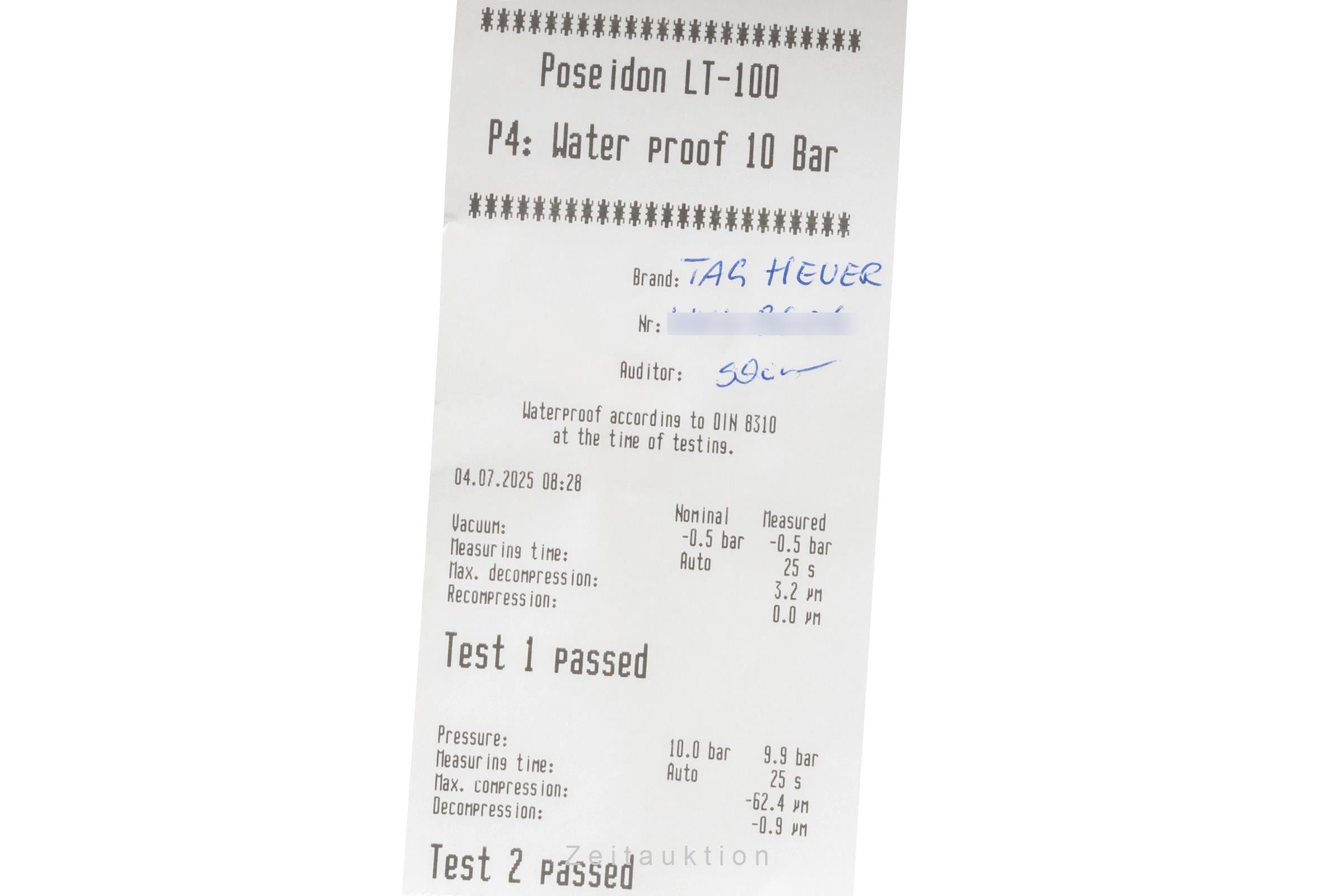 Tag Heuer Carrera acero automático reloj para caballeros WAR211A-1  [2503455]