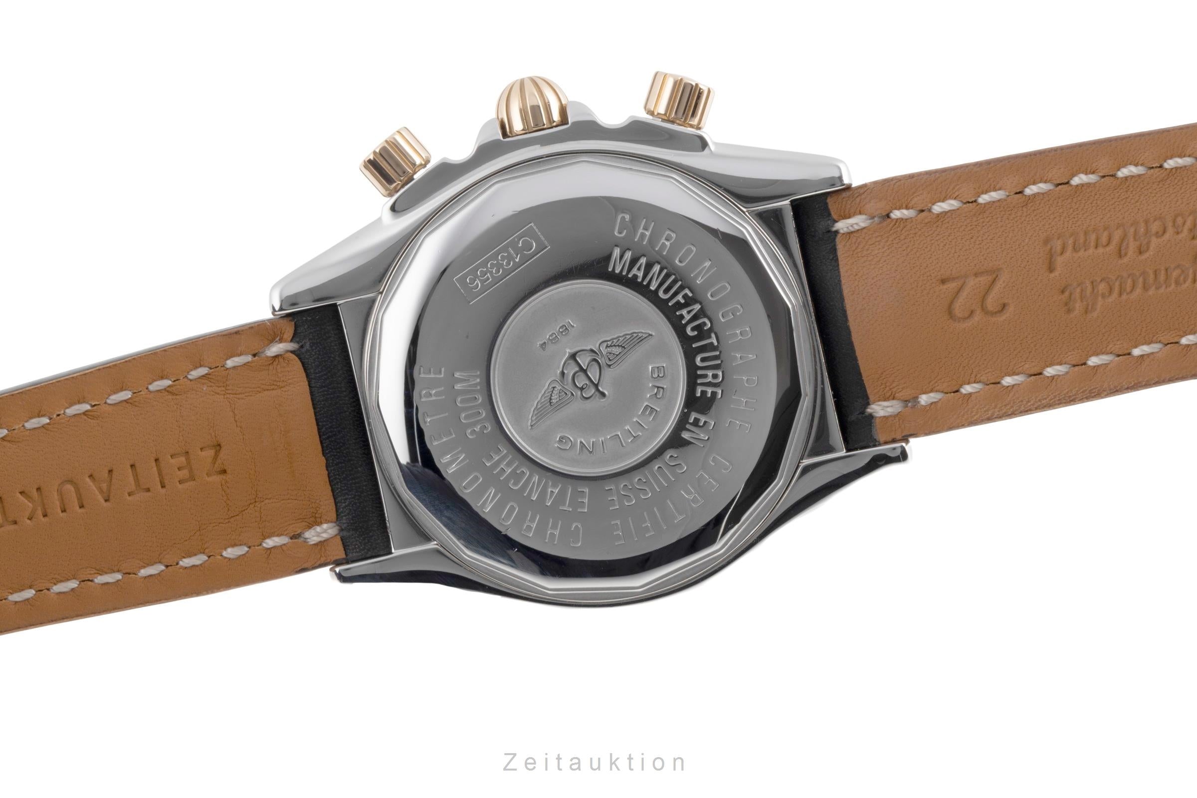 Breitling Evolution chronographe acier / or  automatique montre pour hommes C13356  [2503460]