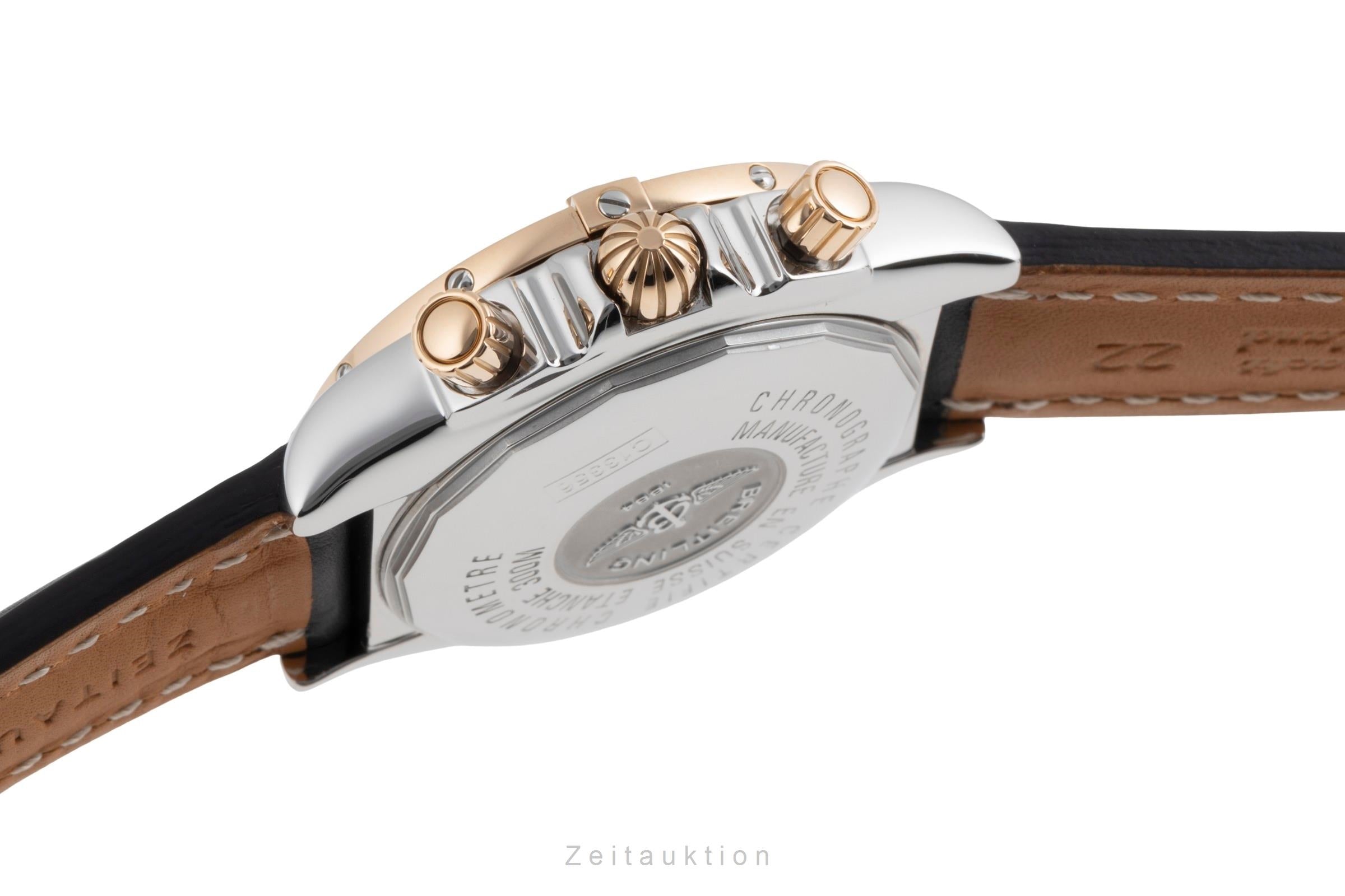 Breitling Evolution chronographe acier / or  automatique montre pour hommes C13356  [2503460]