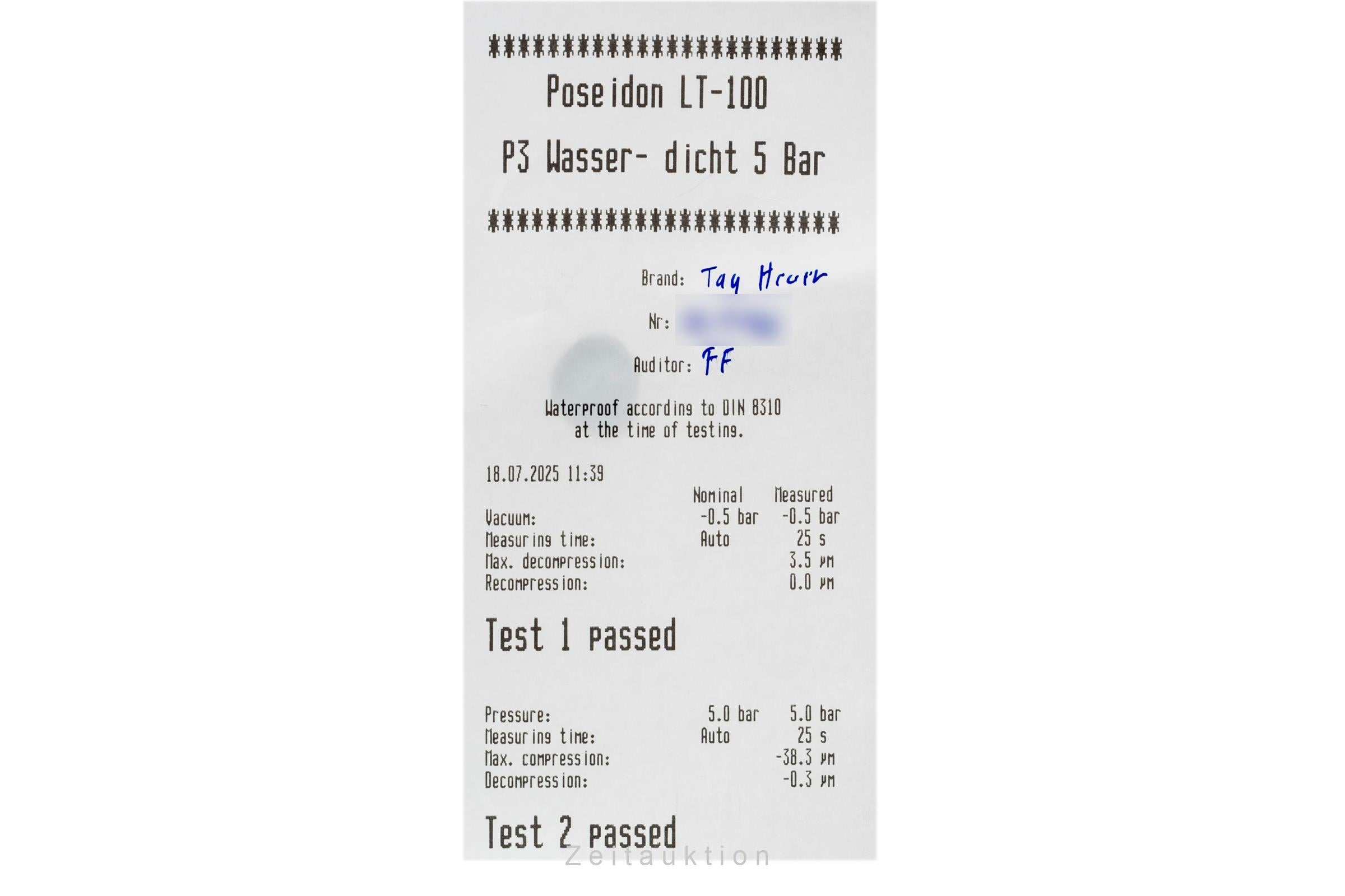 Tag Heuer Carrera steel automatic men's watch WV2115  [2503462]