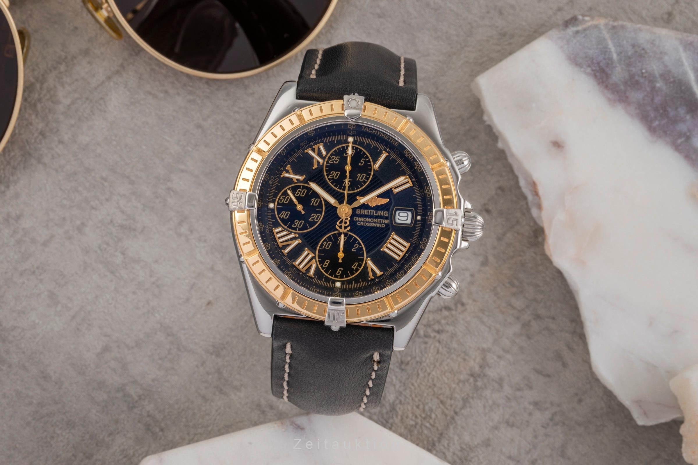 Breitling Crosswind Chronograph Stahl / Gold Automatik Herrenuhr Ref. D13355 [2503464]