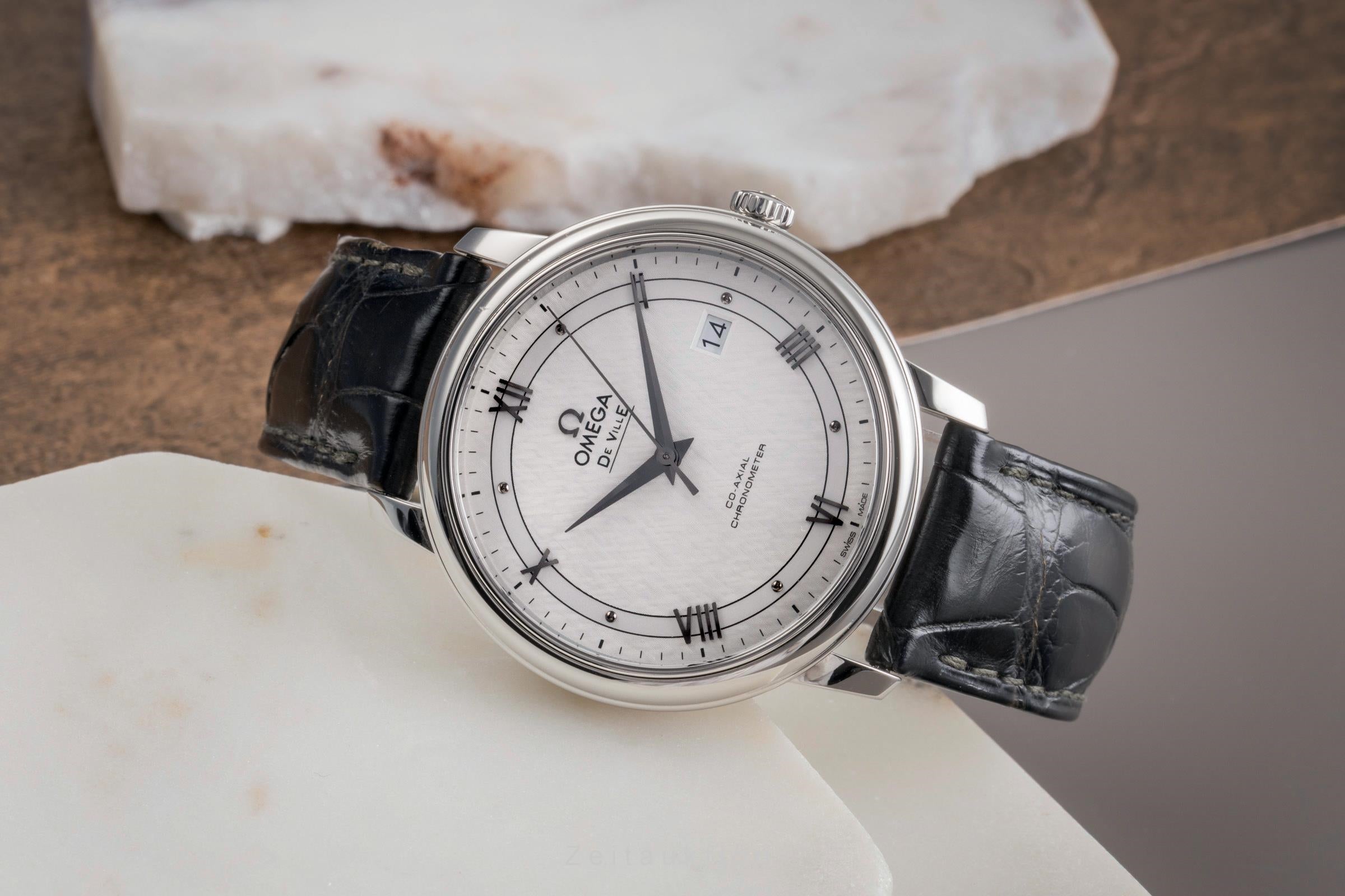 Omega De Ville acier automatique montre pour hommes 424.13.40.20.02.006  [2503468]