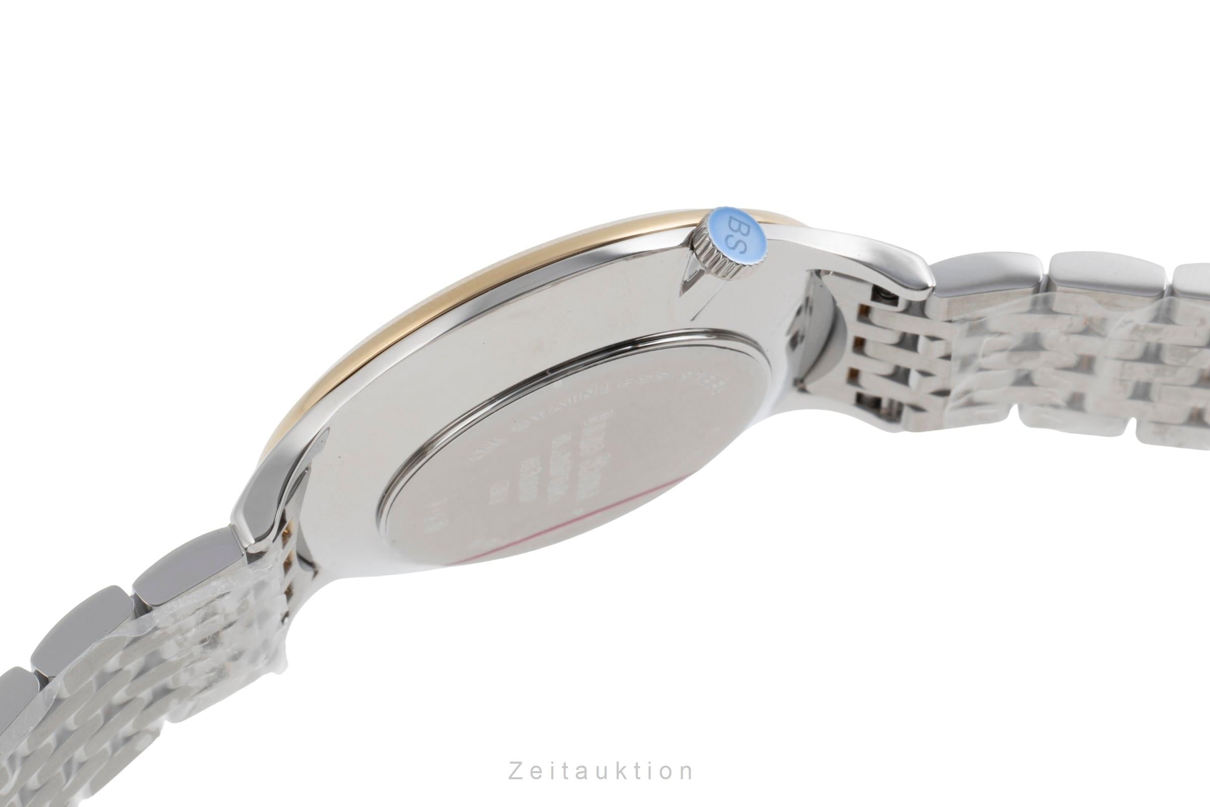 Bruno Söhnle Glashütte Bologna III Stahl / vergoldet Quarz Ref.17-23213-292 B&P [2503478]