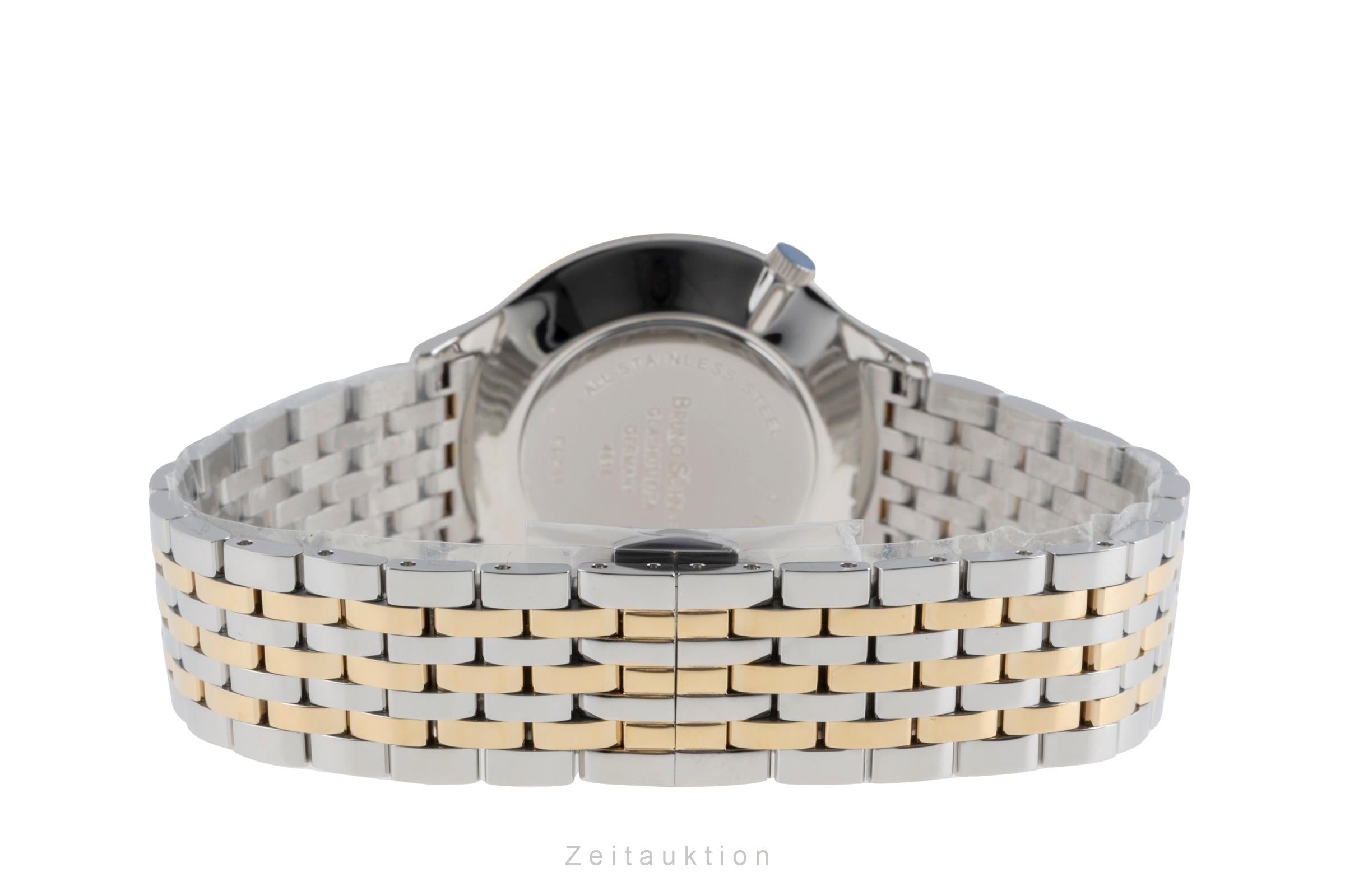 Bruno Söhnle Glashütte Bologna III Stahl / vergoldet Quarz Ref.17-23213-292 B&P [2503478]