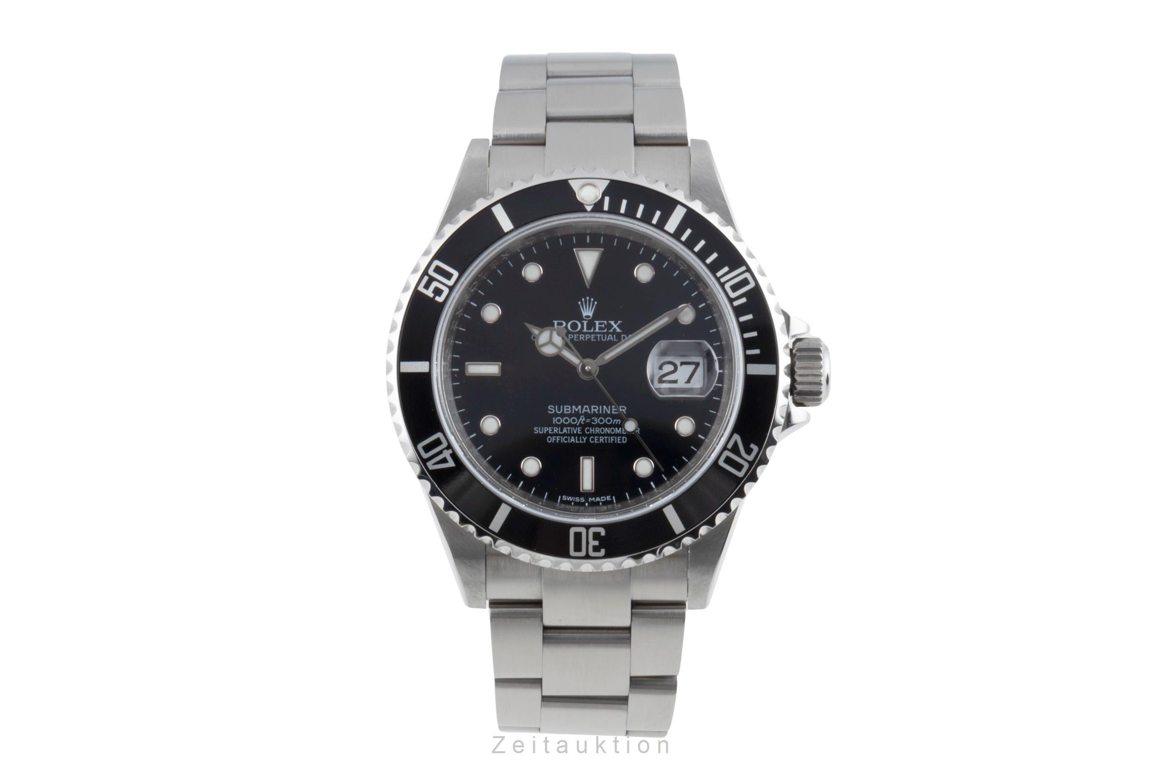 Rolex Submariner Date 1000ft Oyster Edelstahl Automatik Ref. 16610T B&P 2007 [2503480]