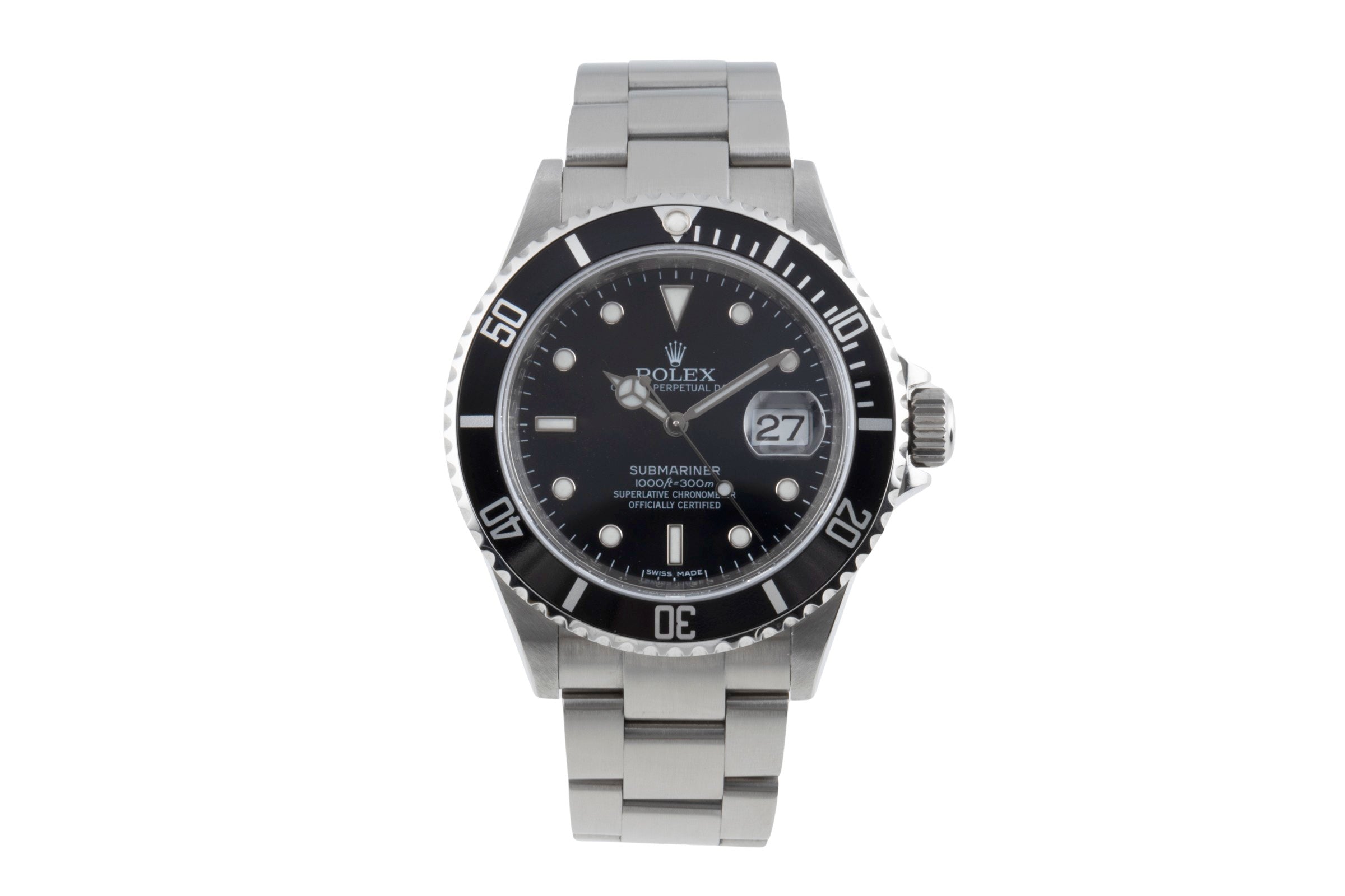 Rolex Submariner steel automatic men's watch 16610 T  [2503480]