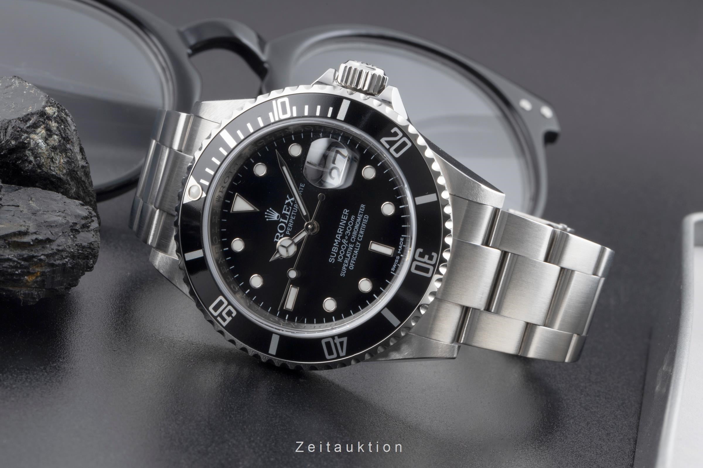 Rolex Submariner Date 1000ft Oyster Edelstahl Automatik Ref. 16610T B&P 2007 [2503480]
