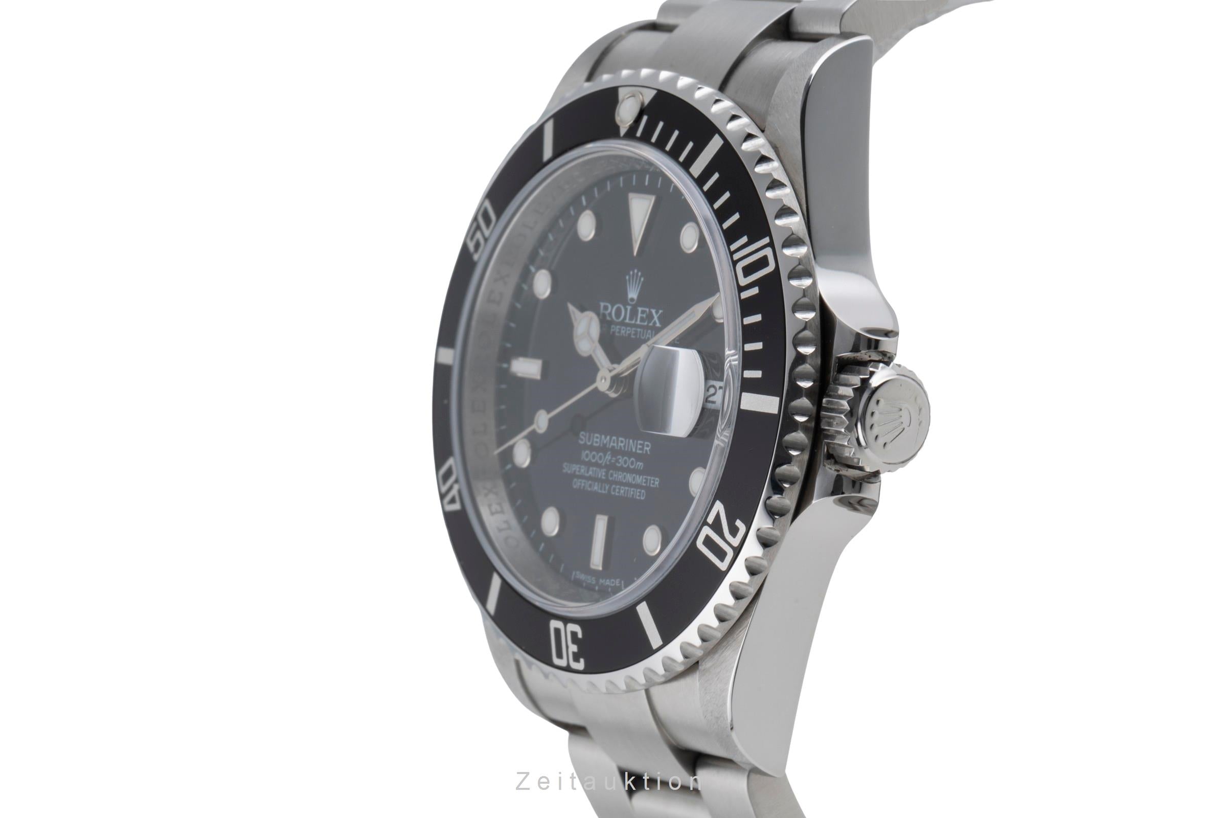 Rolex Submariner Date 1000ft Oyster Edelstahl Automatik Ref. 16610T B&P 2007 [2503480]