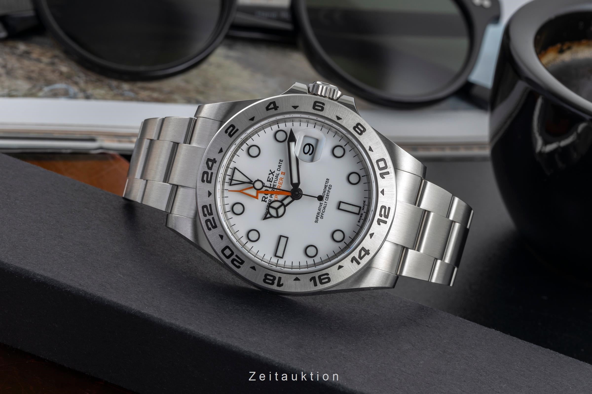 Rolex Explorer II Stahl Automatik Herrenuhr Ref. 216570 Box & Papiere 2021 [2503481]