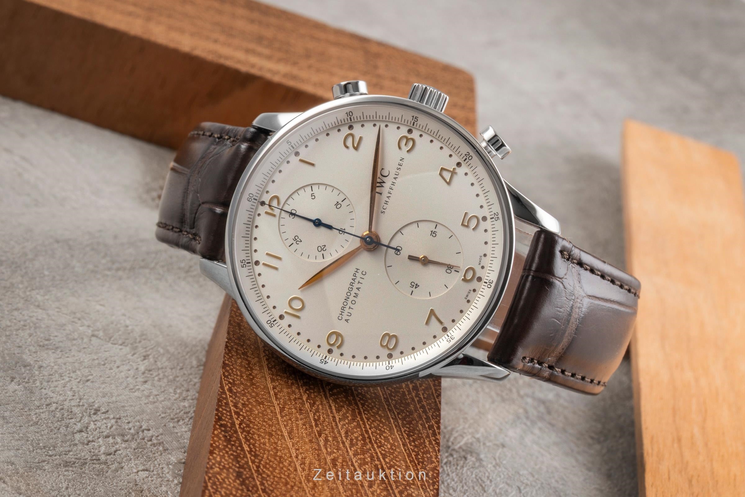 IWC Portugieser cronógrafo acero automático reloj para caballeros IW371401 LP: 9100EUR  [2503482]