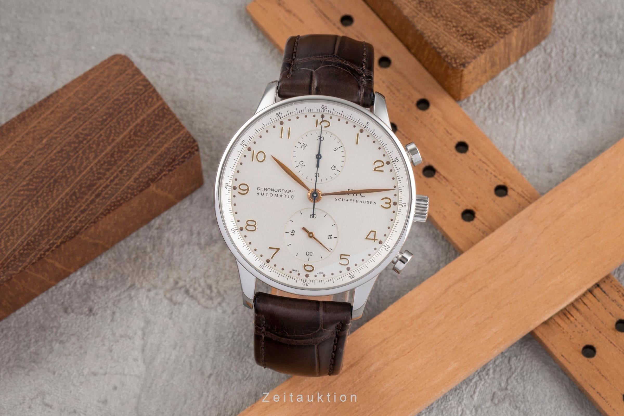 IWC Portugieser cronógrafo acero automático reloj para caballeros IW371401 LP: 9100EUR  [2503482]