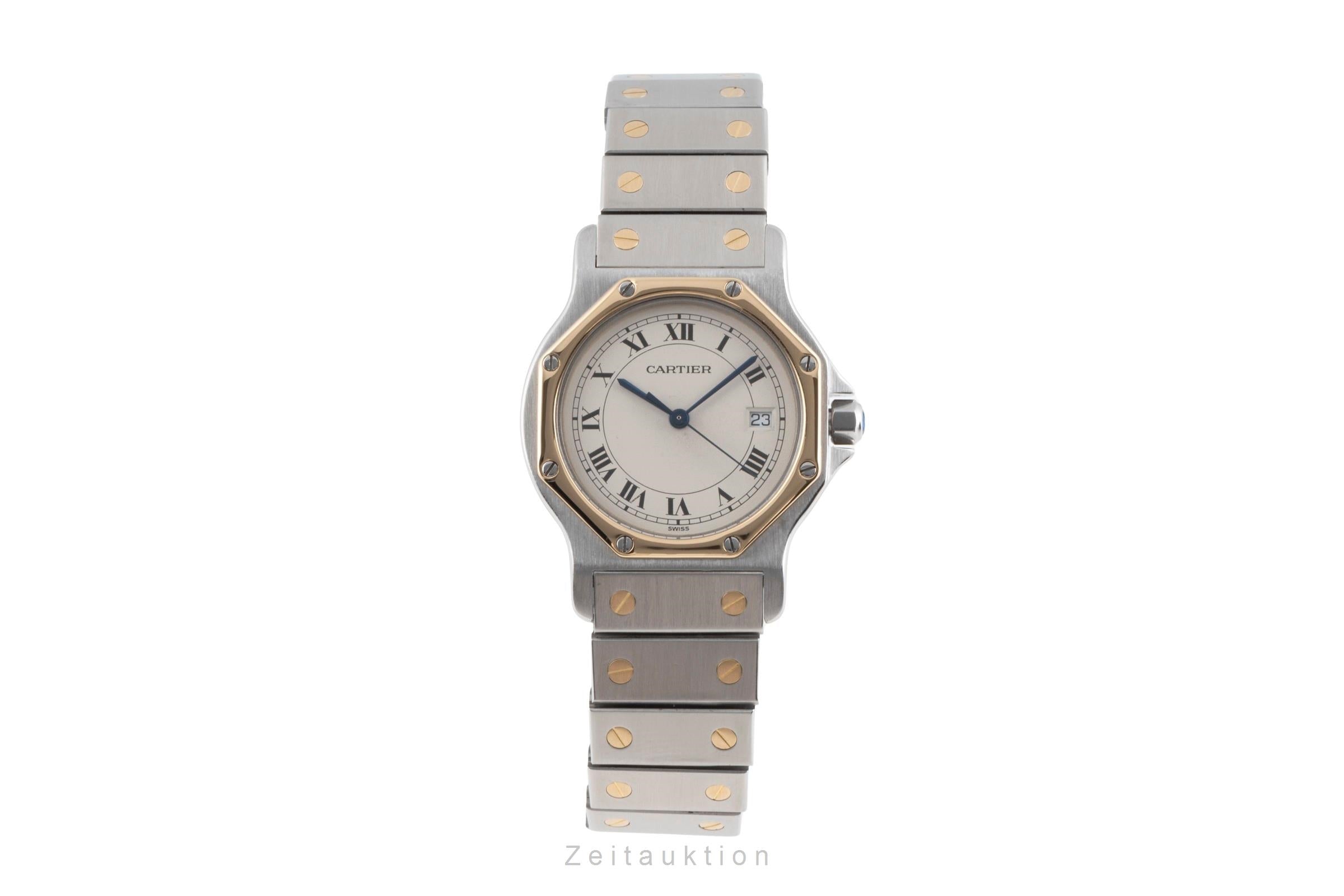 Cartier Santos acero / oro cuarzo unisex 187902  [2503486]