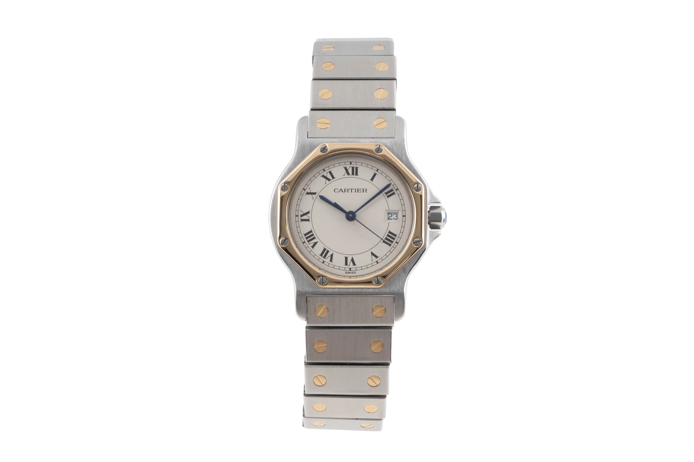 Cartier Santos steel / gold quartz unisex 187902  [2503486]