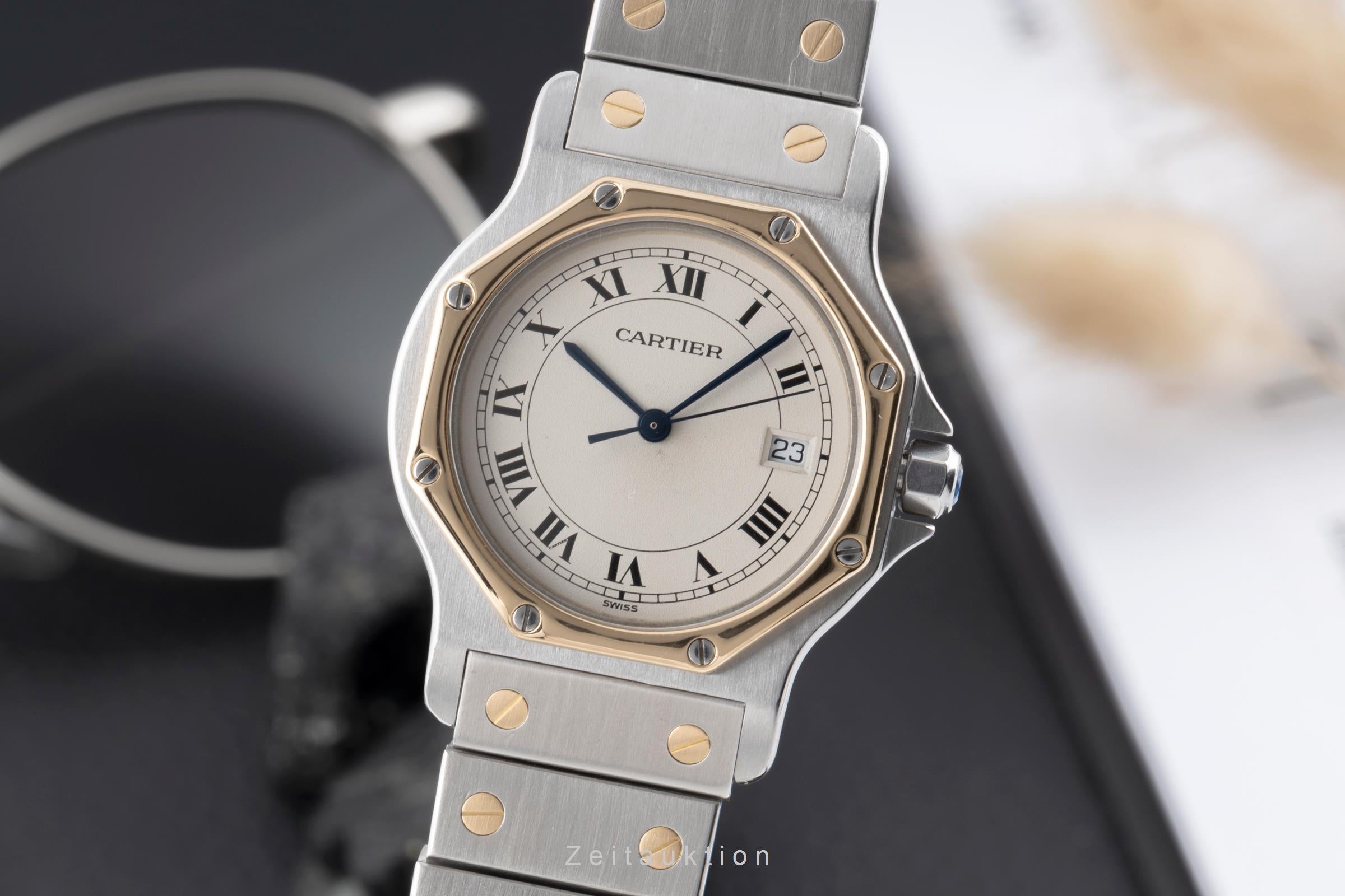 Cartier Santos steel / gold quartz unisex 187902  [2503486]