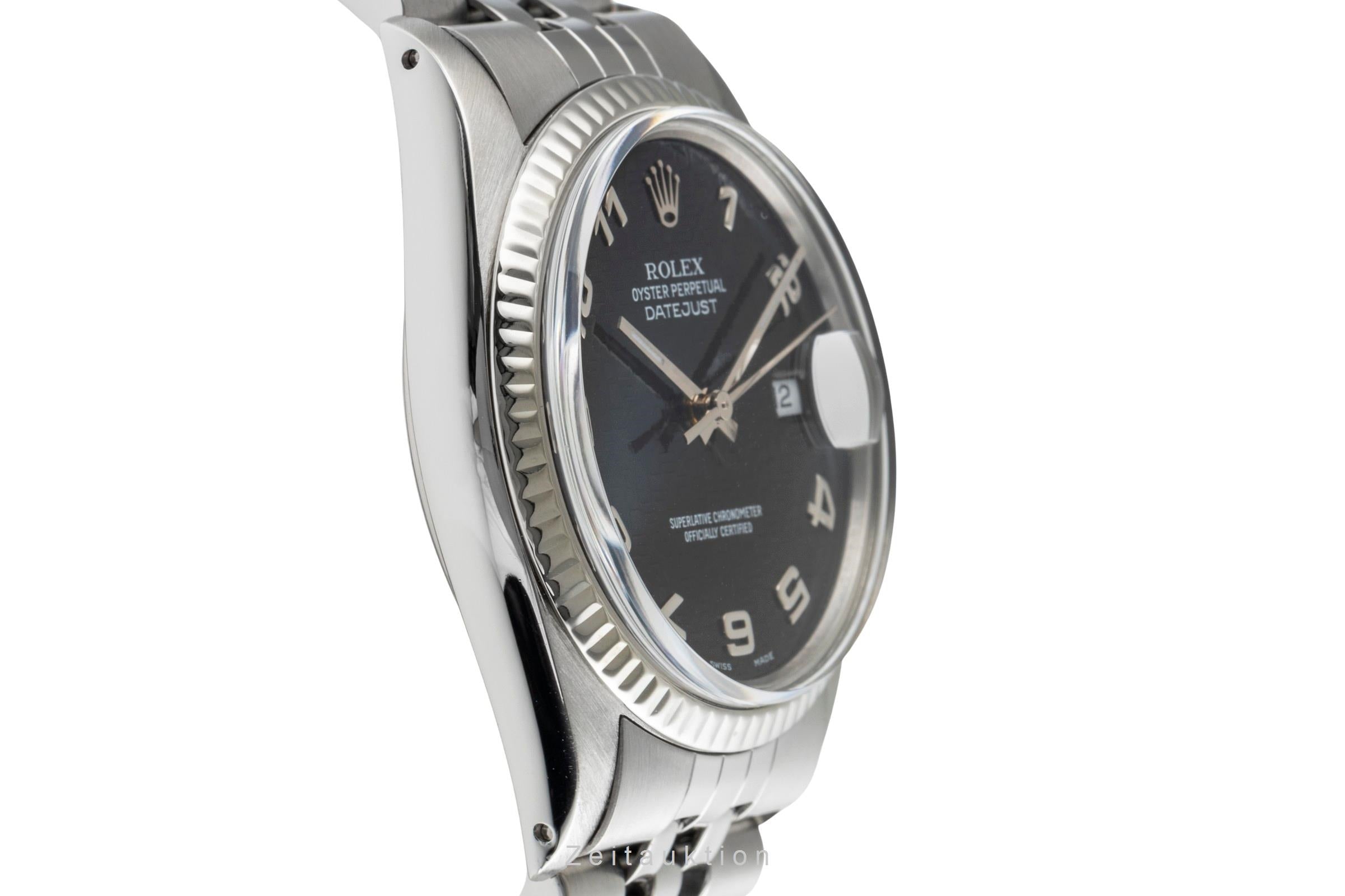 Rolex Datejust acier / or blanc automatique montre pour hommes 16014  [2503487]
