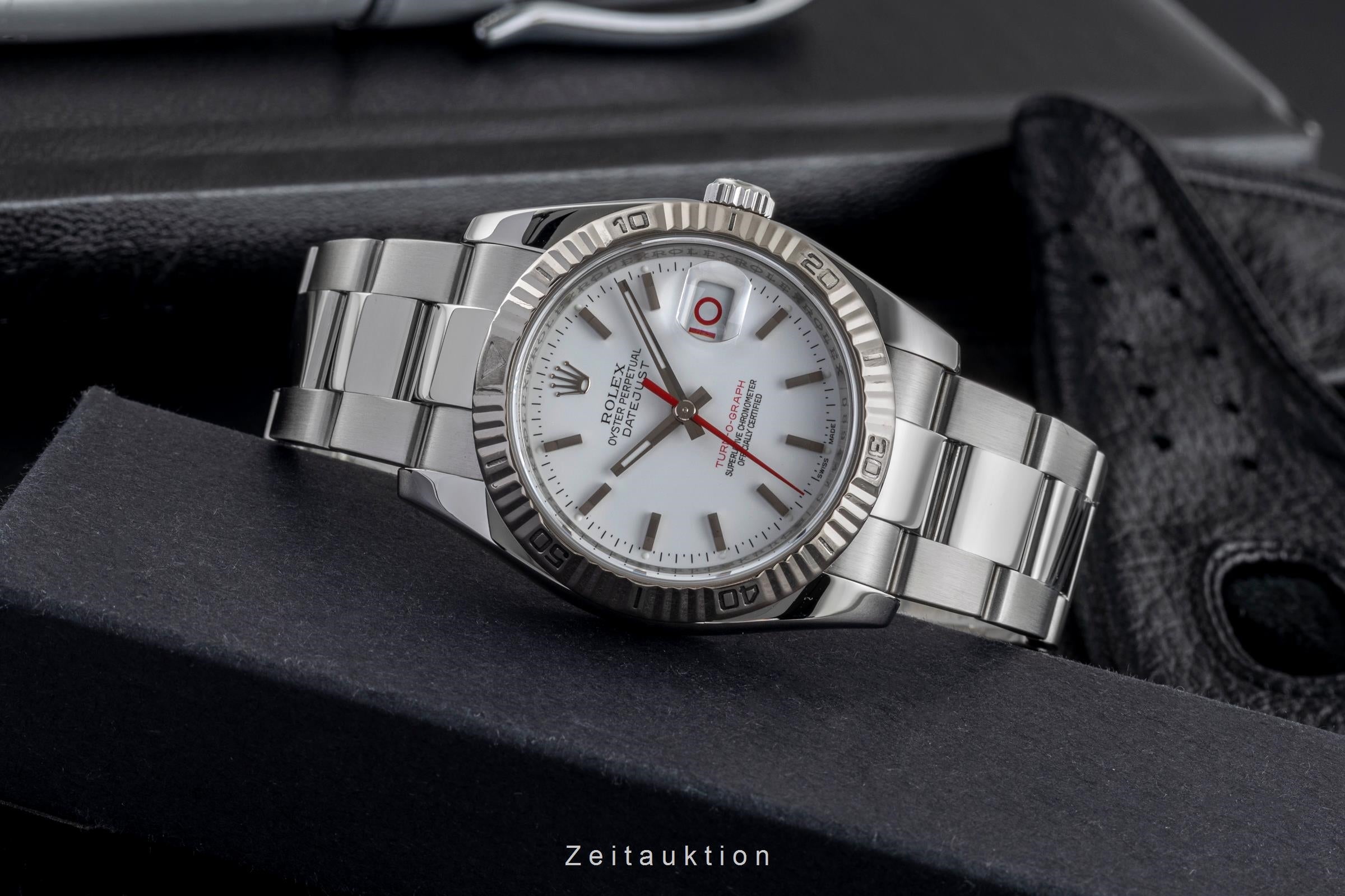 Rolex Datejust Turn-O-Graph acier / or blanc automatique montre pour hommes 116264  [2503488]