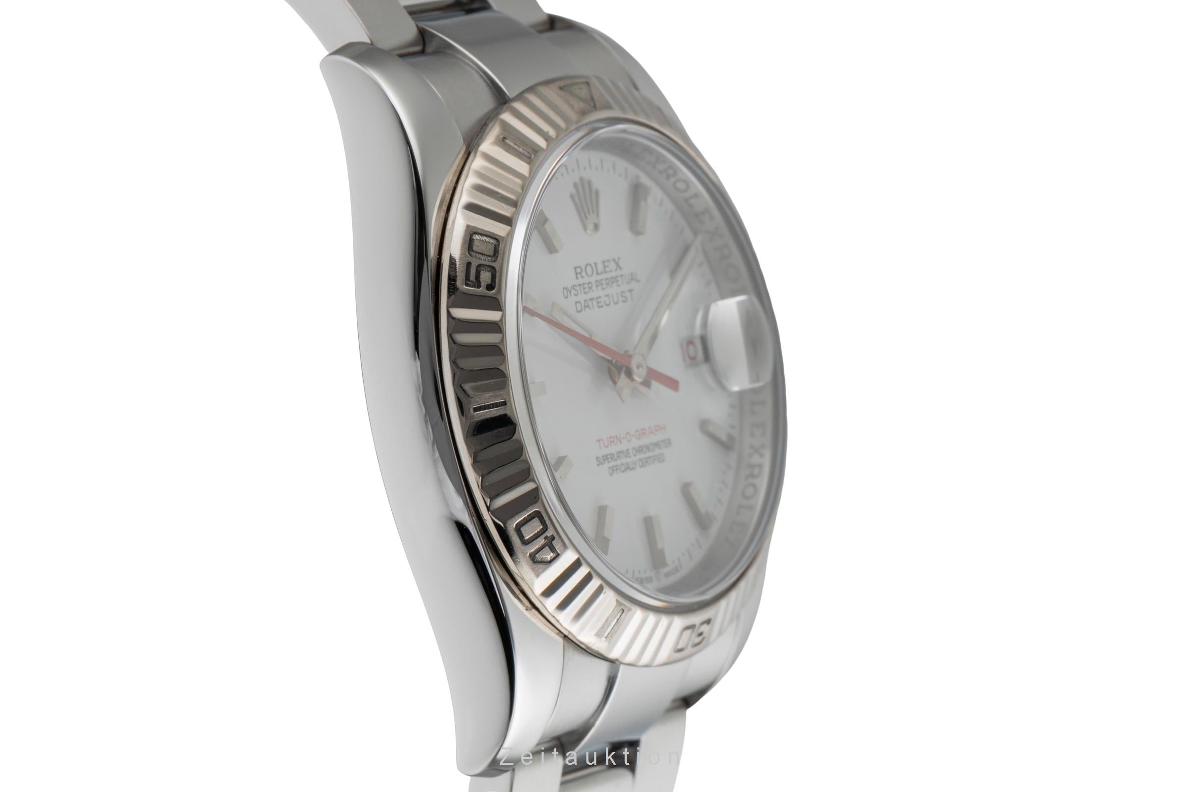 Rolex Datejust Turn-O-Graph acier / or blanc automatique montre pour hommes 116264  [2503488]
