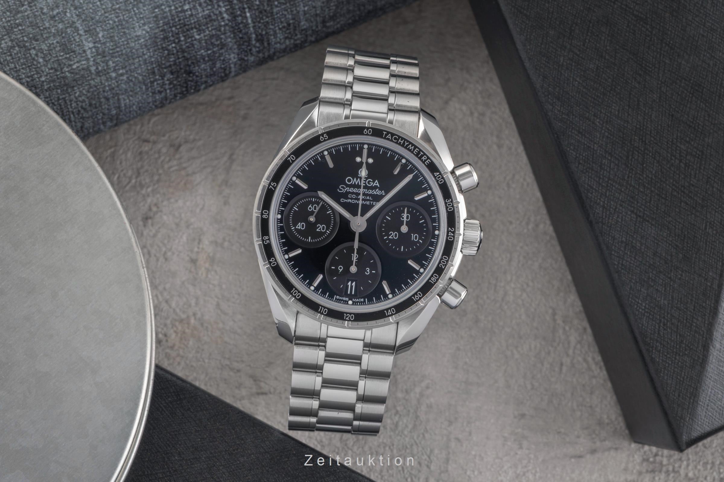 Omega Speedmaster 38 Chronograph Automatik Ref. 324.30.38.50.01.001 B&P 2021 [2503490]