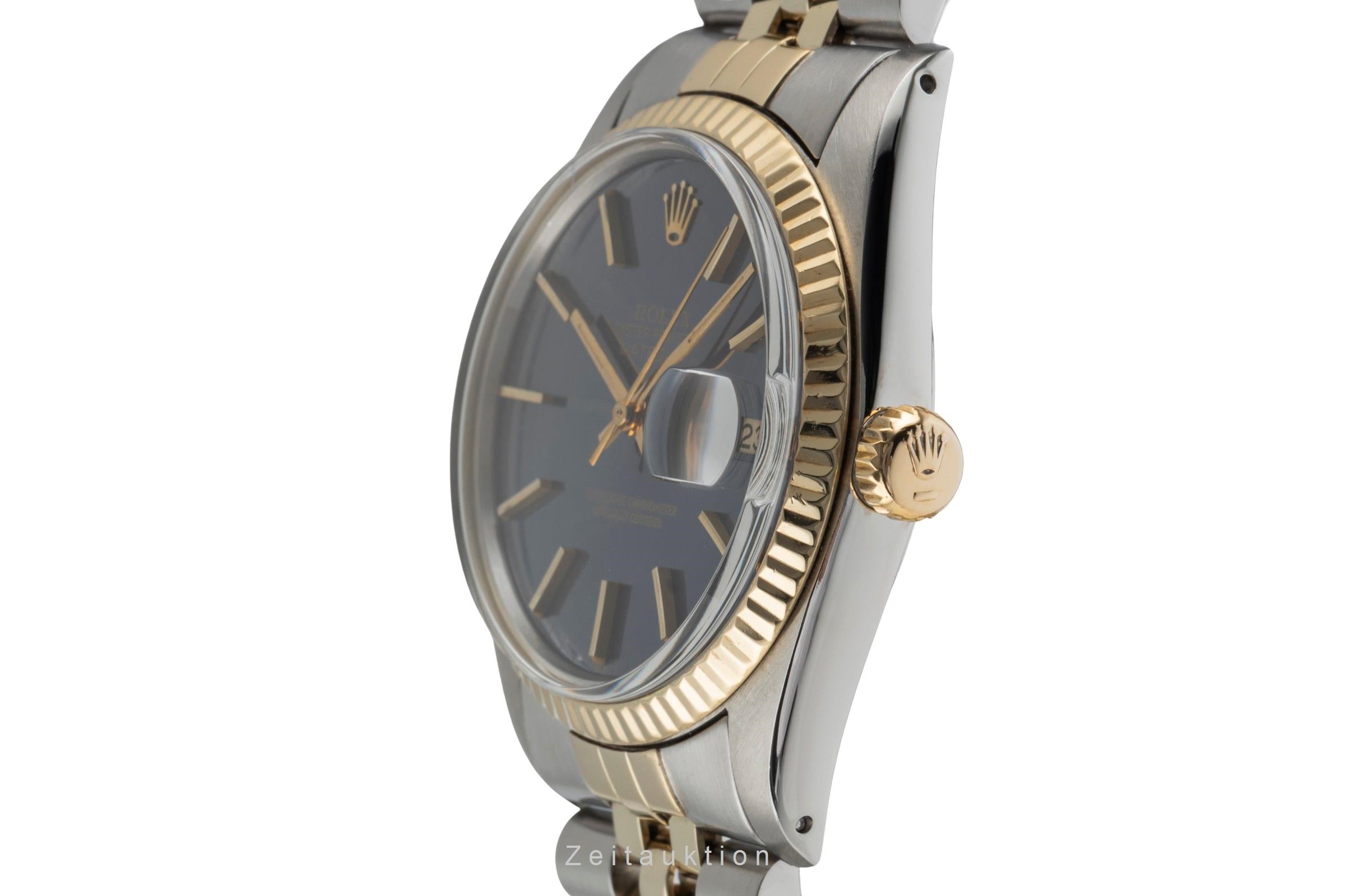 Rolex Datejust 36 Oyster Stahl Gold Blue Dial Automatik Ref. 16013 Klassiker [2503491]
