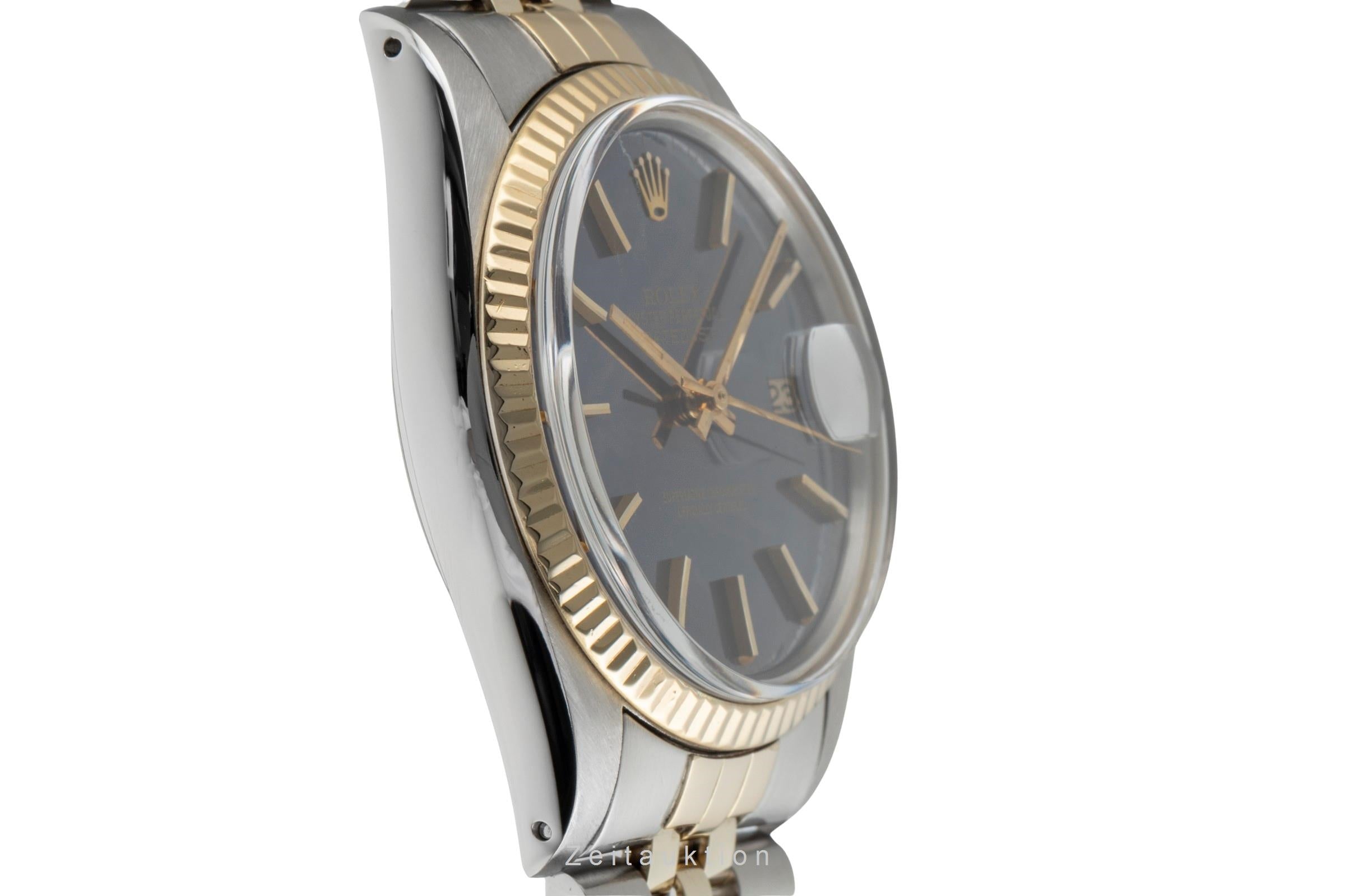 Rolex Datejust 36 Oyster Stahl Gold Blue Dial Automatik Ref. 16013 Klassiker [2503491]