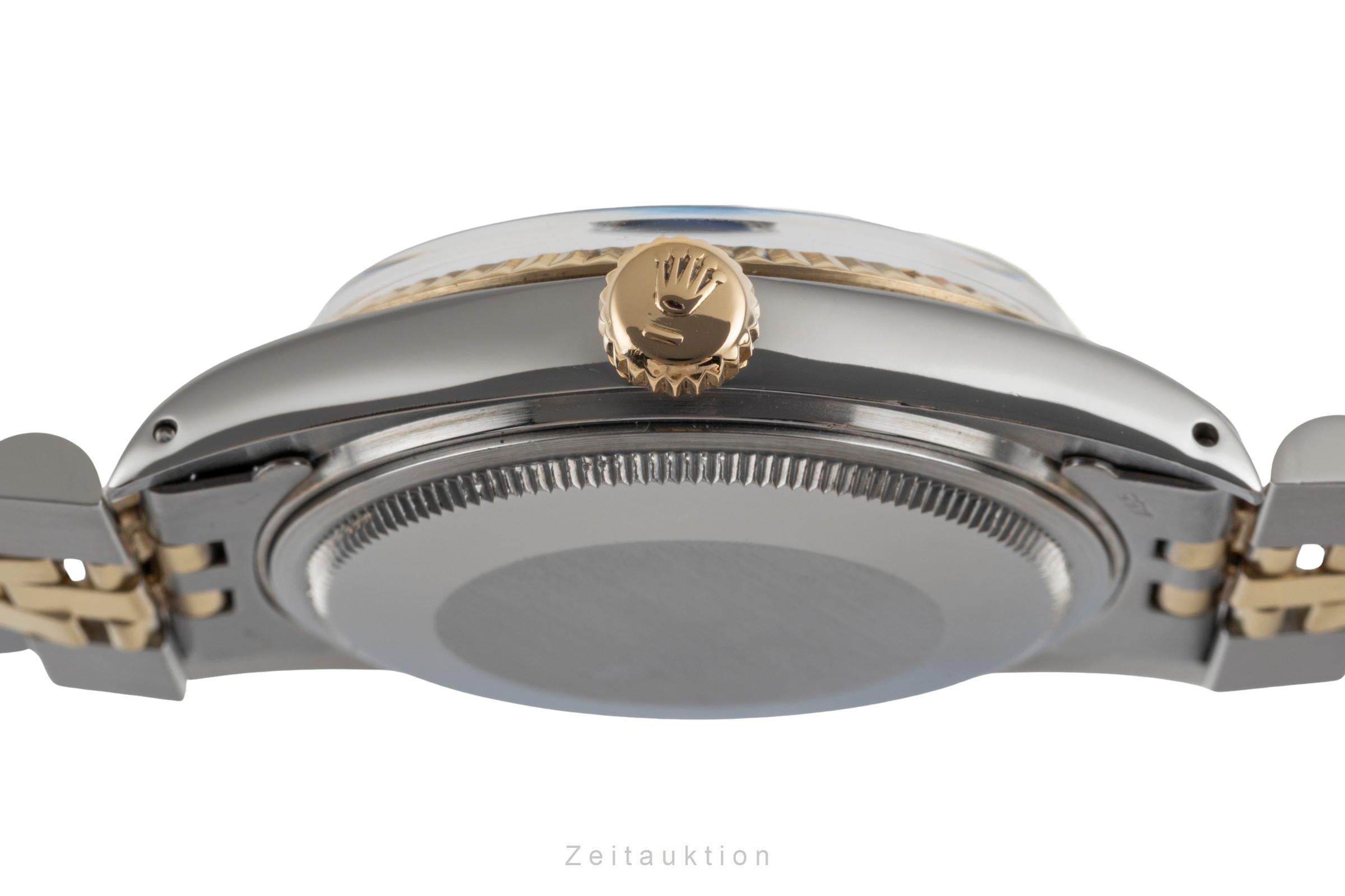 Rolex Datejust 36 Oyster Stahl Gold Blue Dial Automatik Ref. 16013 Klassiker [2503491]