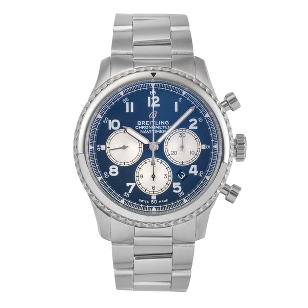 Breitling Navitimer chronographe acier automatique montre pour hommes AB0117131C1A1  [2503494]