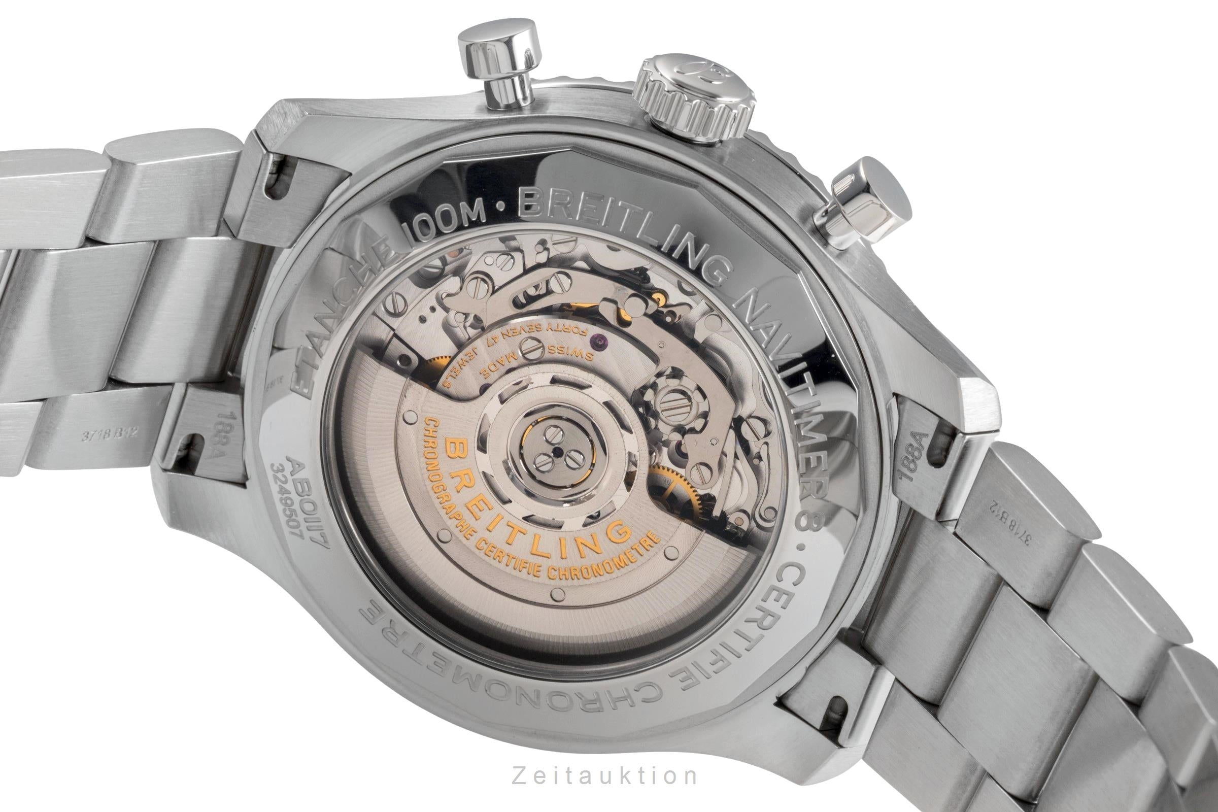 Breitling Navitimer chronographe acier automatique montre pour hommes AB0117131C1A1  [2503494]