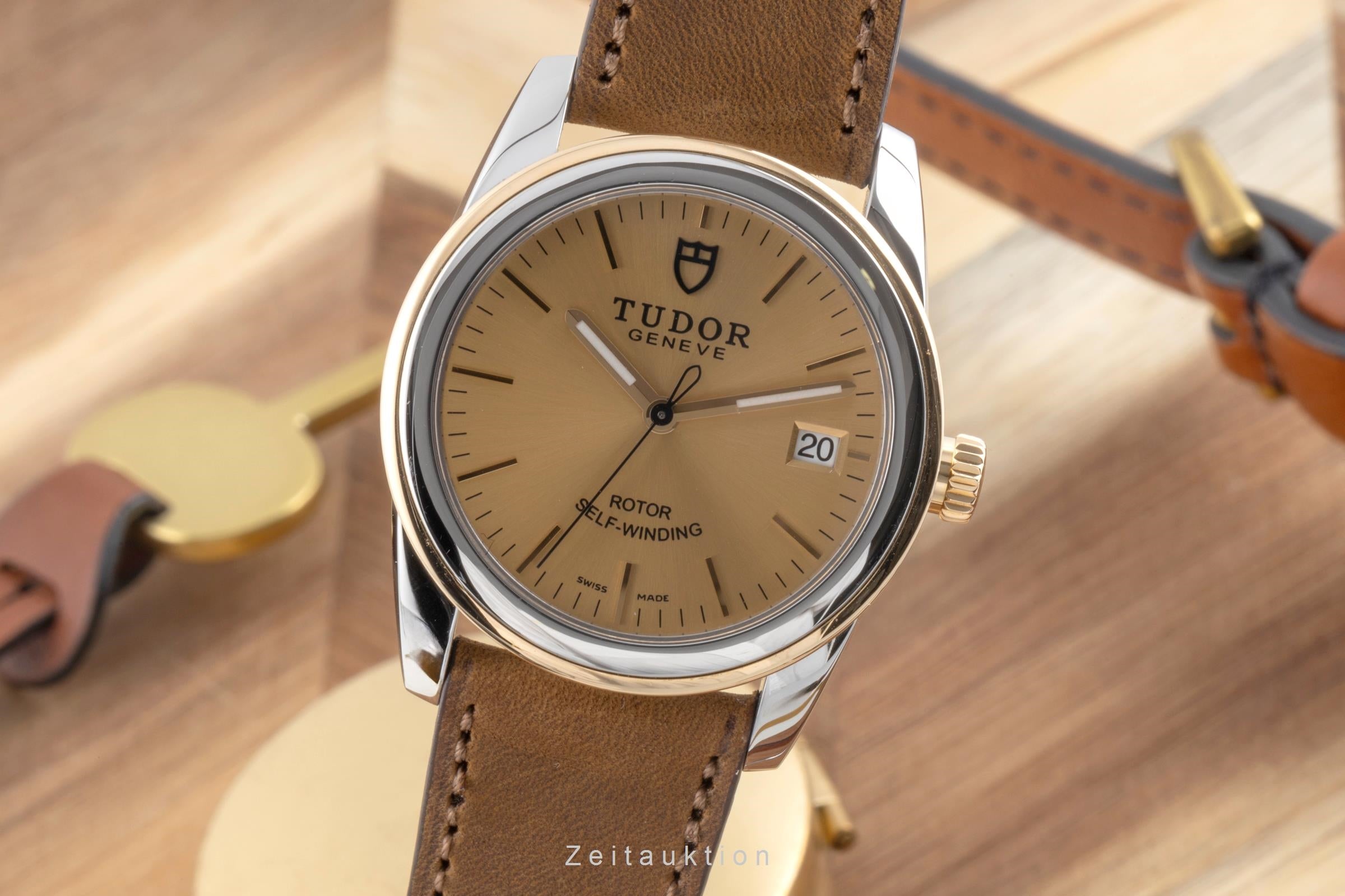 Tudor Glamour Date steel / gold automatic men's watch 55003  [2503495]