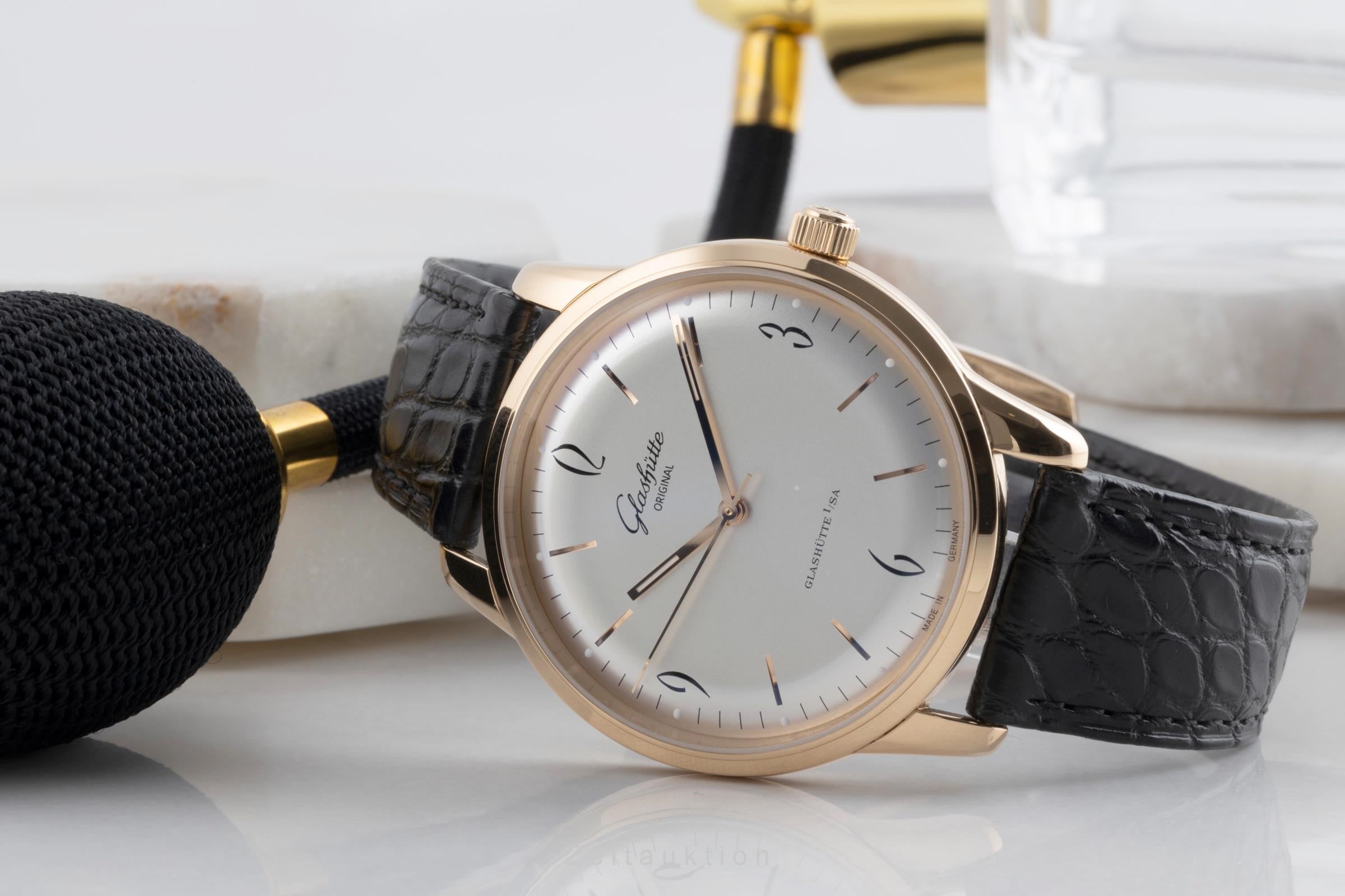 Glashütte Senator Sixties 18 ct red gold automatic men's watch 1-39-52-01-01-04 LP: 14100EUR  [2503497]