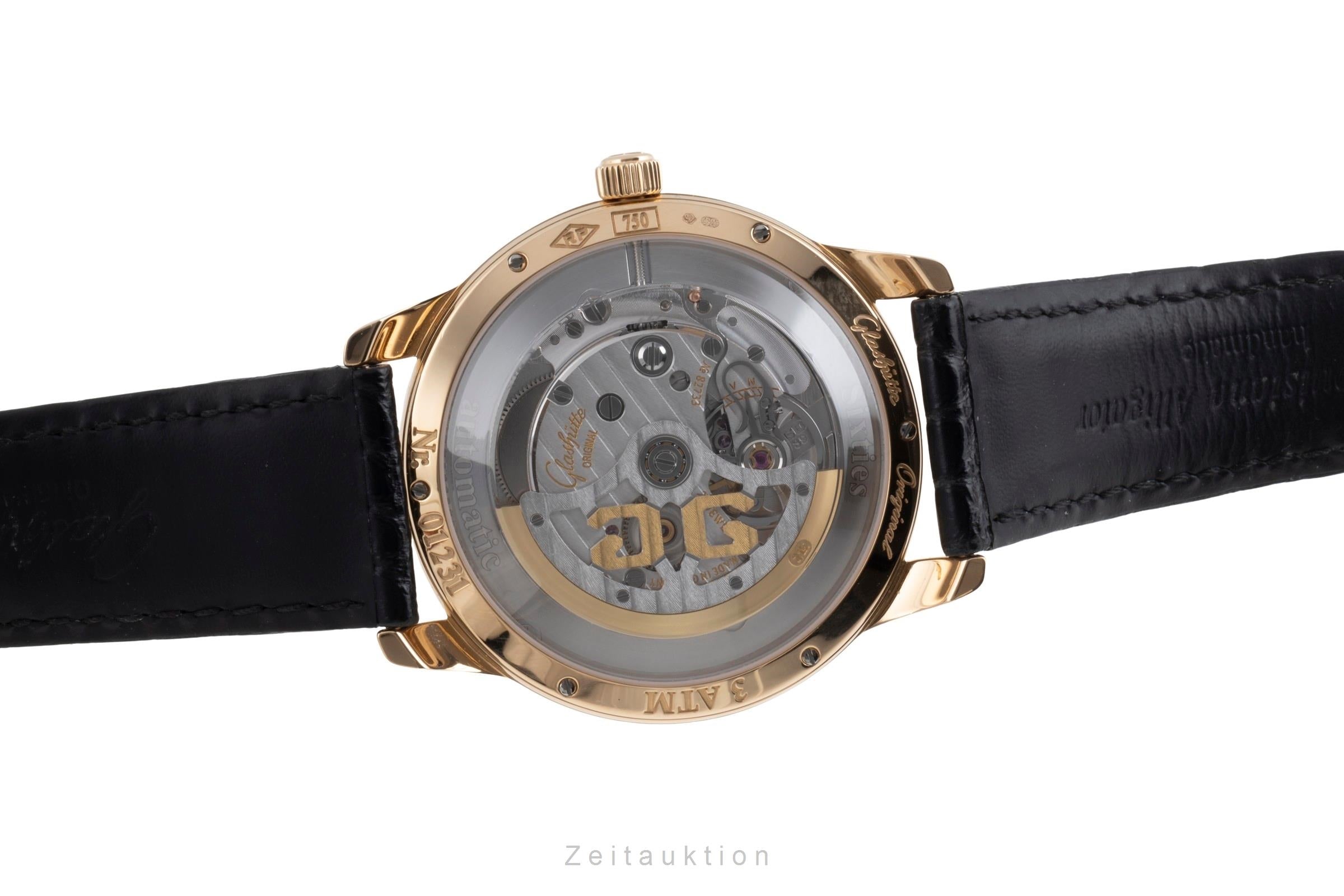 Glashütte Senator Sixties 18 ct red gold automatic men's watch 1-39-52-01-01-04 LP: 14100EUR  [2503497]