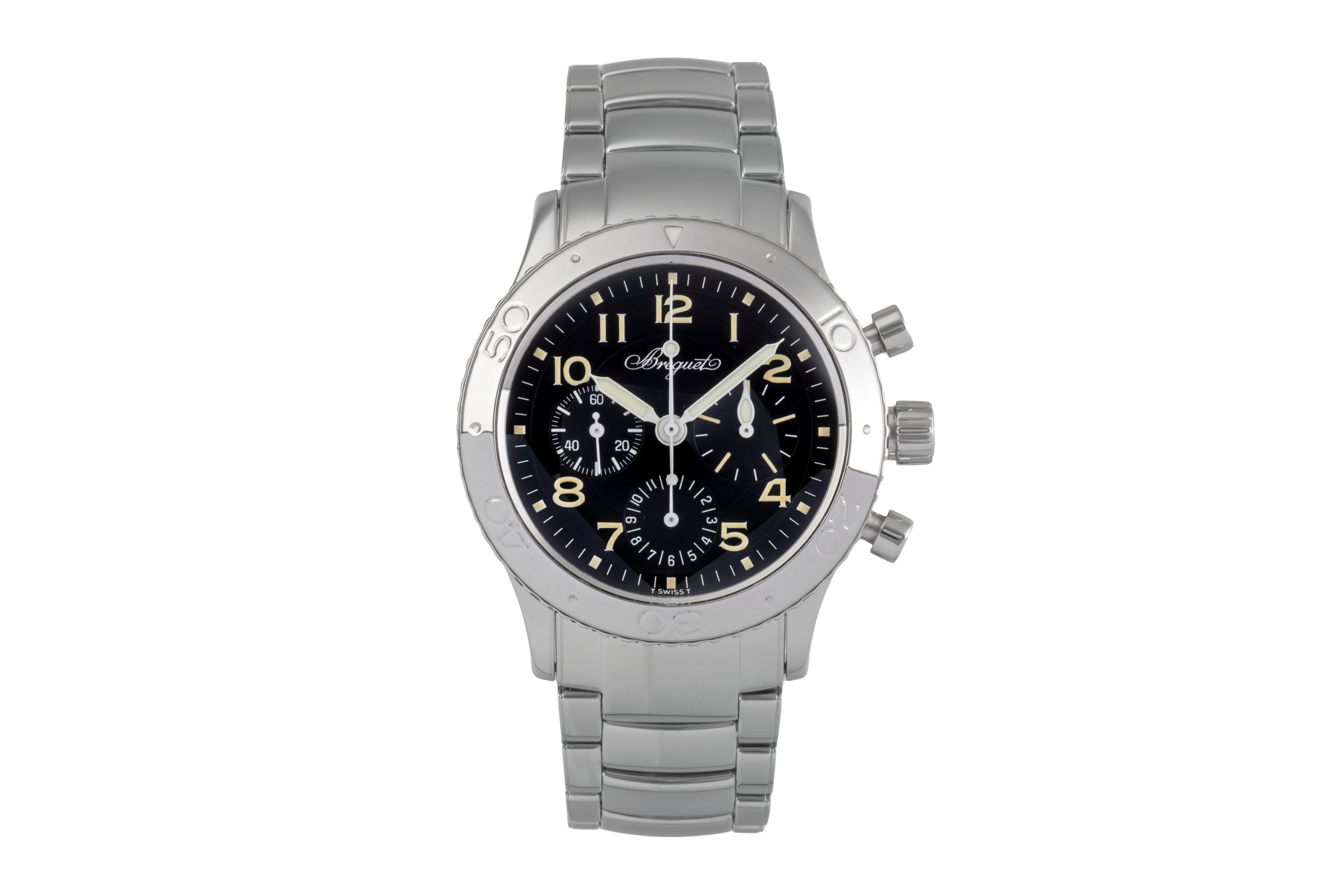 Breguet Type XX chronograph steel automatic Kal. 582 Ref. 3800