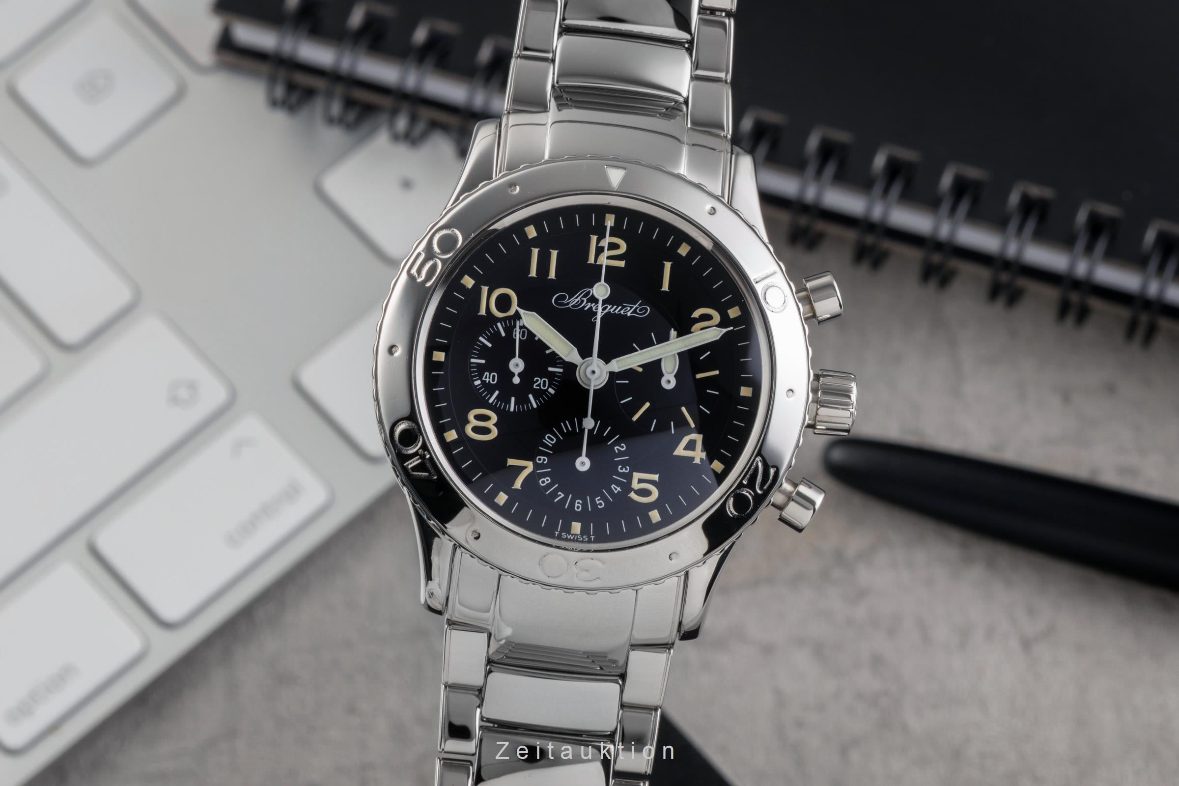 Breguet Type XX cronógrafo acero automático reloj para caballeros 3800  [2503502]