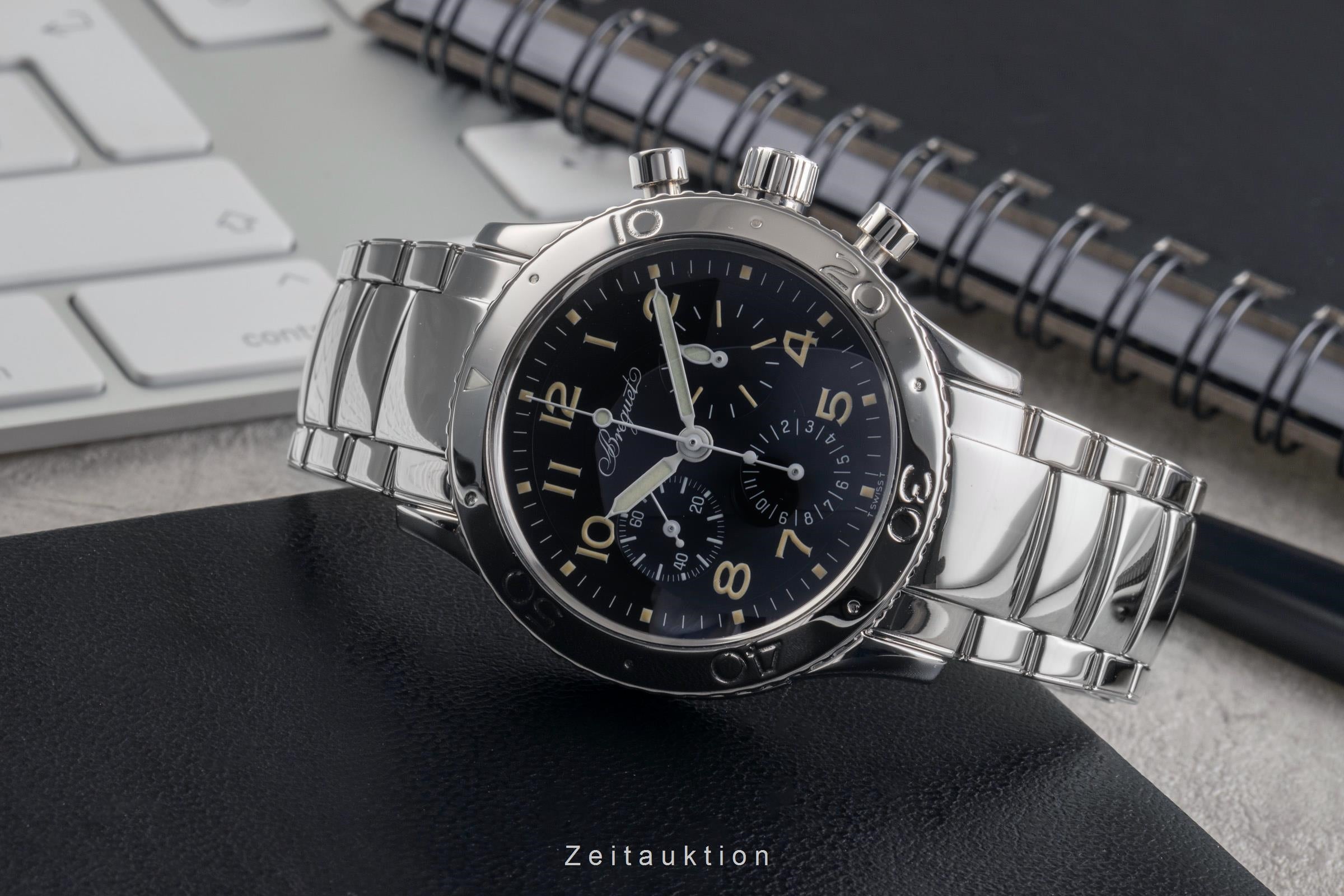 Breguet Type XX cronógrafo acero automático reloj para caballeros 3800  [2503502]