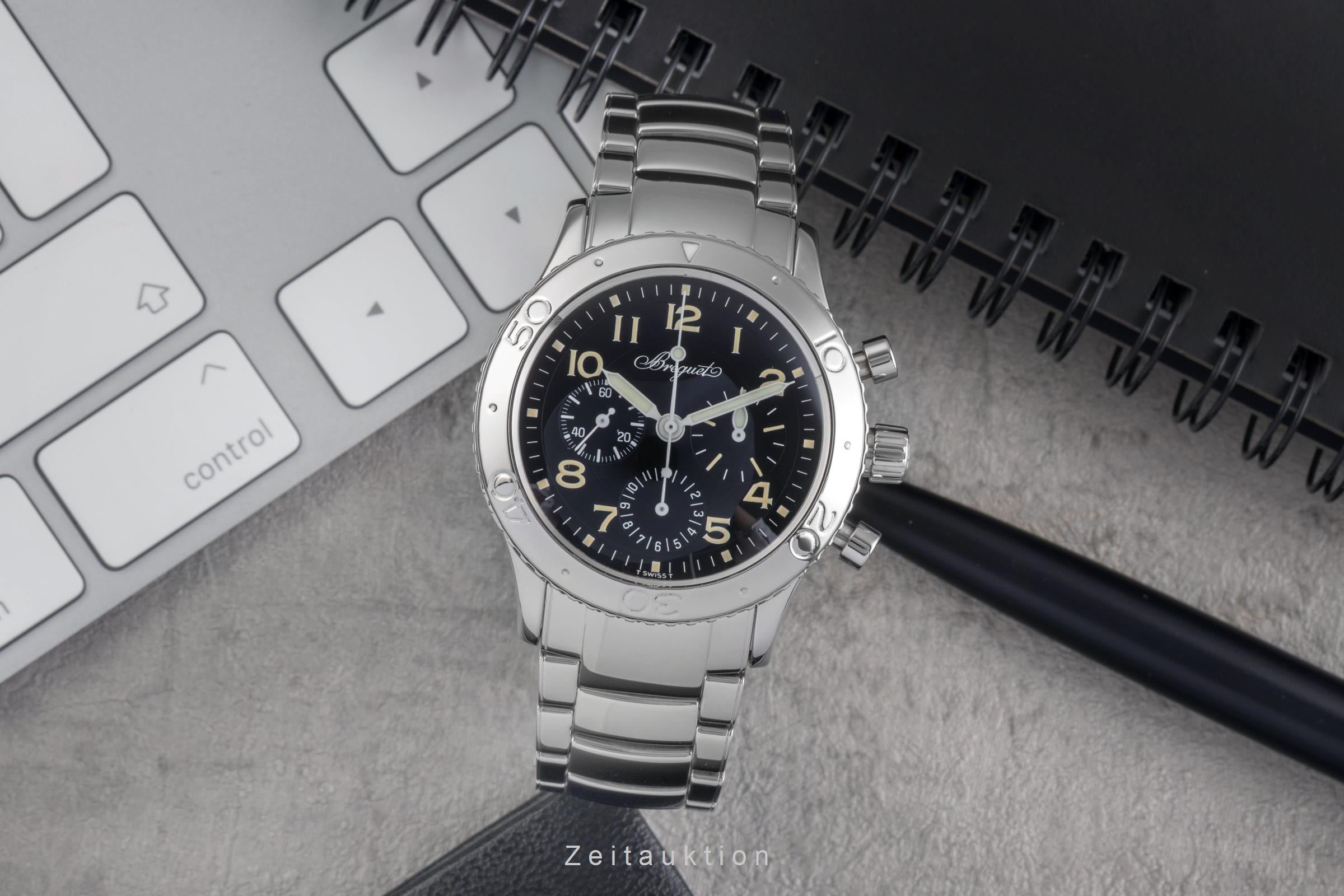 Breguet Type XX cronógrafo acero automático reloj para caballeros 3800  [2503502]