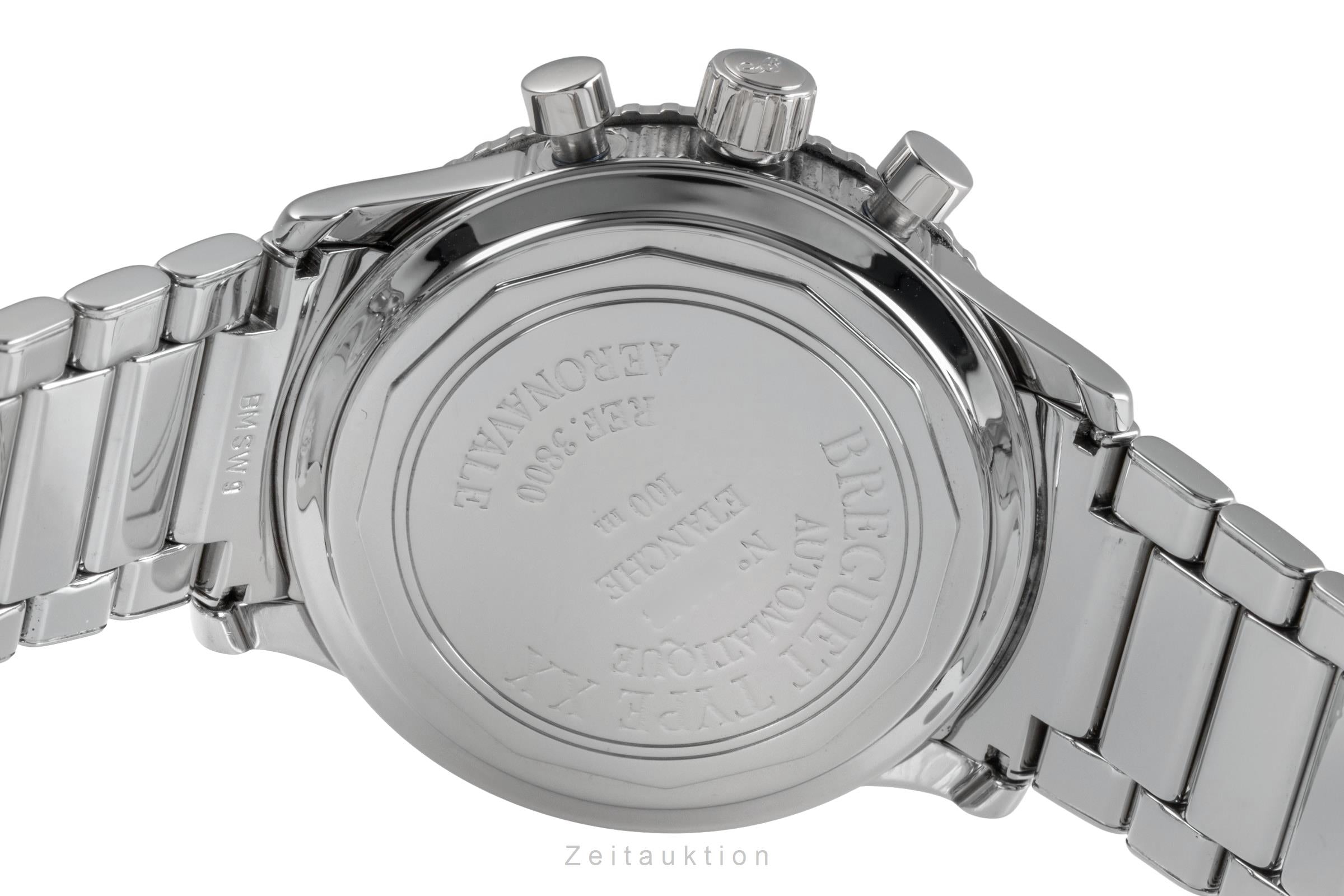 Breguet Type XX cronógrafo acero automático reloj para caballeros 3800  [2503502]