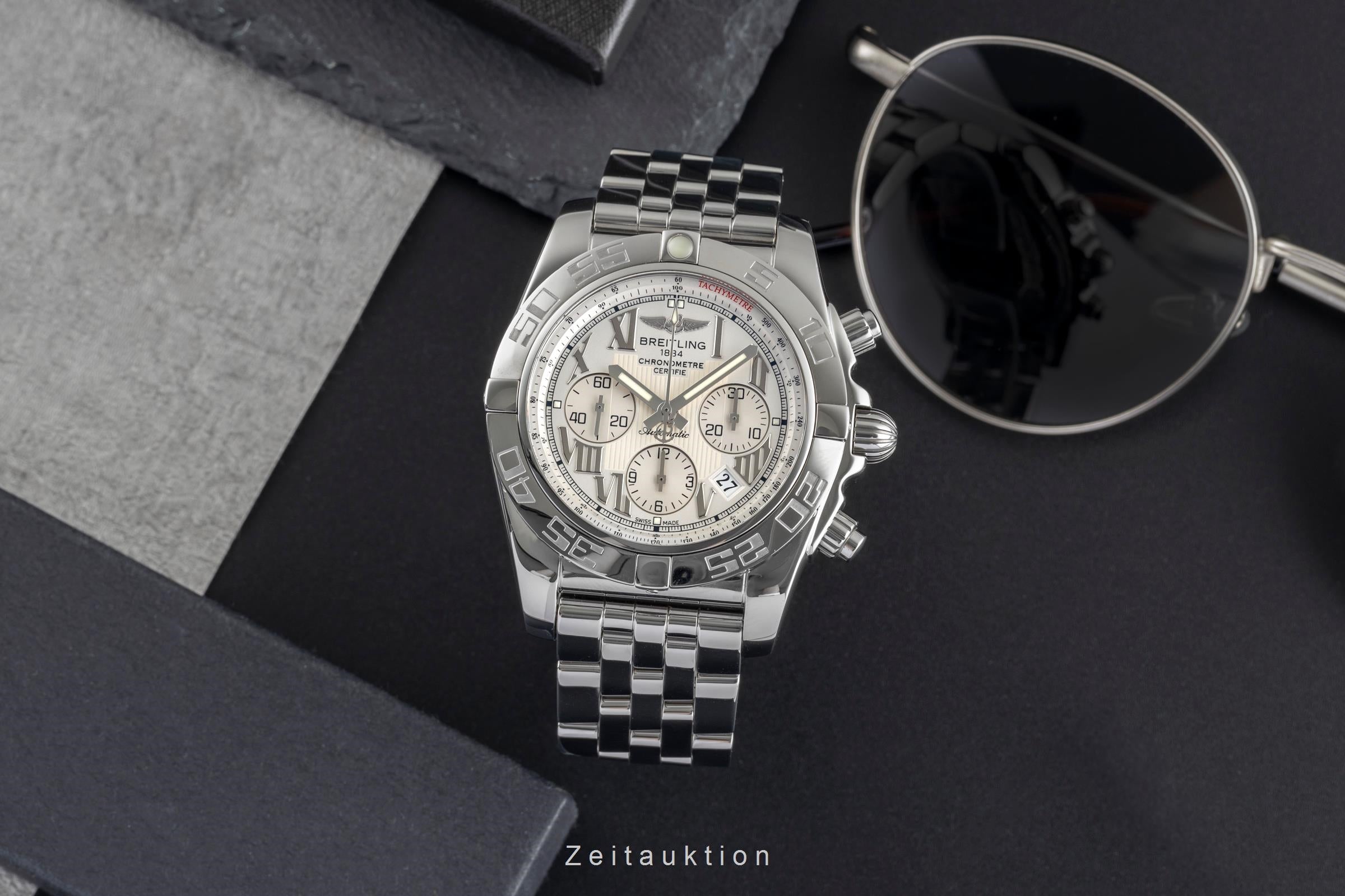 Breitling Chronomat 44 Chronograph Stahl Automatik Ref. AB011012 Papiere 2010 [2503504]
