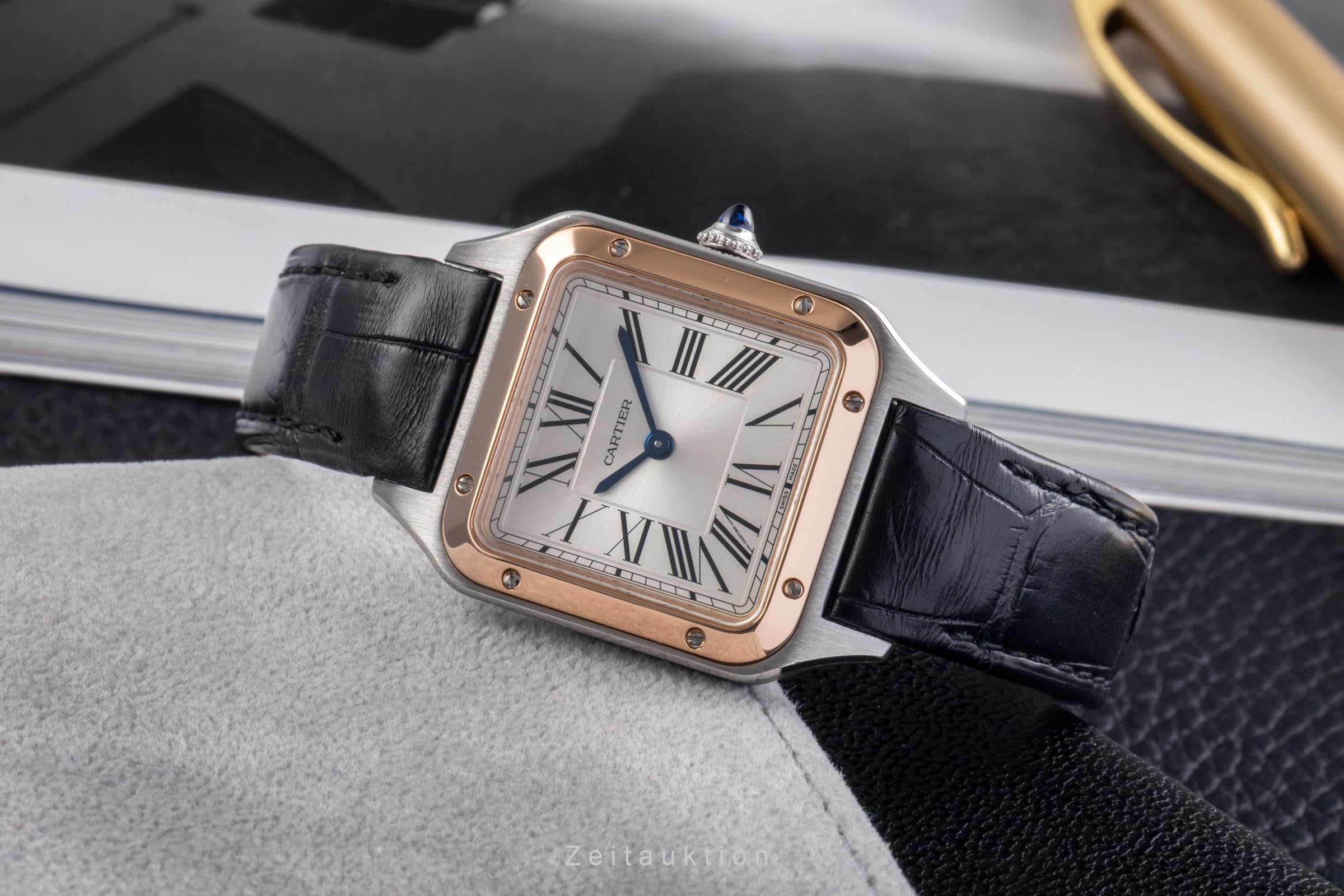 Cartier Santos acero oro cuarzo 157 W2SA0012 2503505